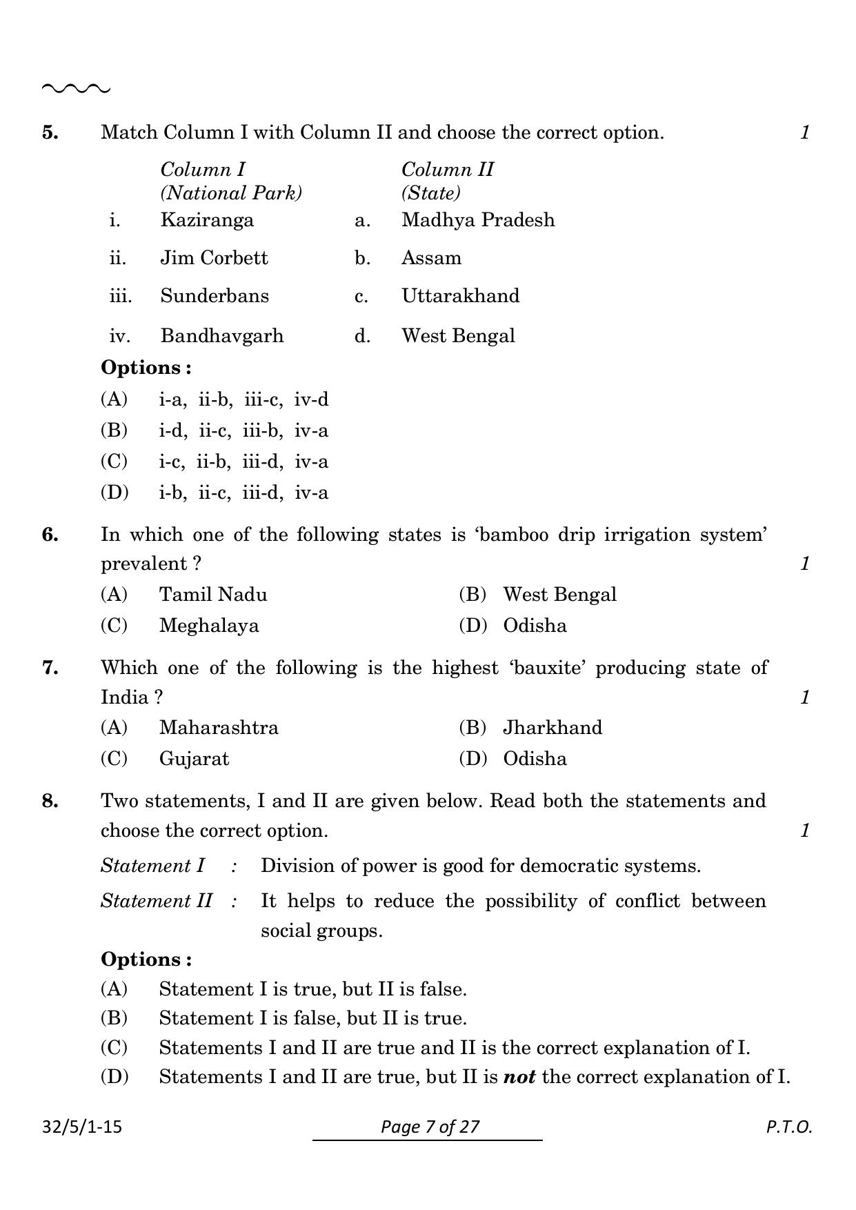 CBSE Class 10 32-5-1 Social Science 2024 Question Paper - Page 7
