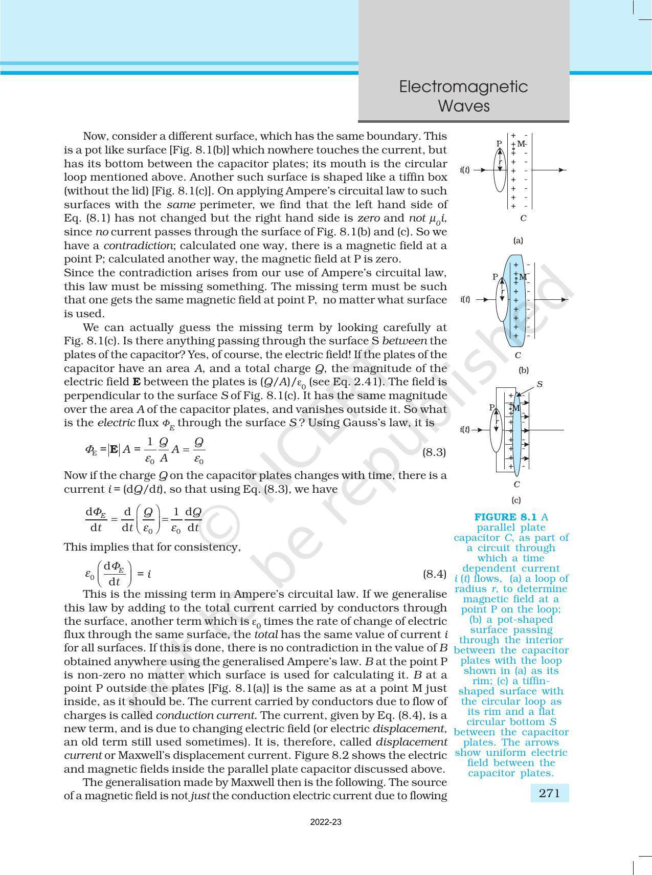 NCERT Book for Class 12 Physics Chapter 8 Electromagnetic Waves - Page 3