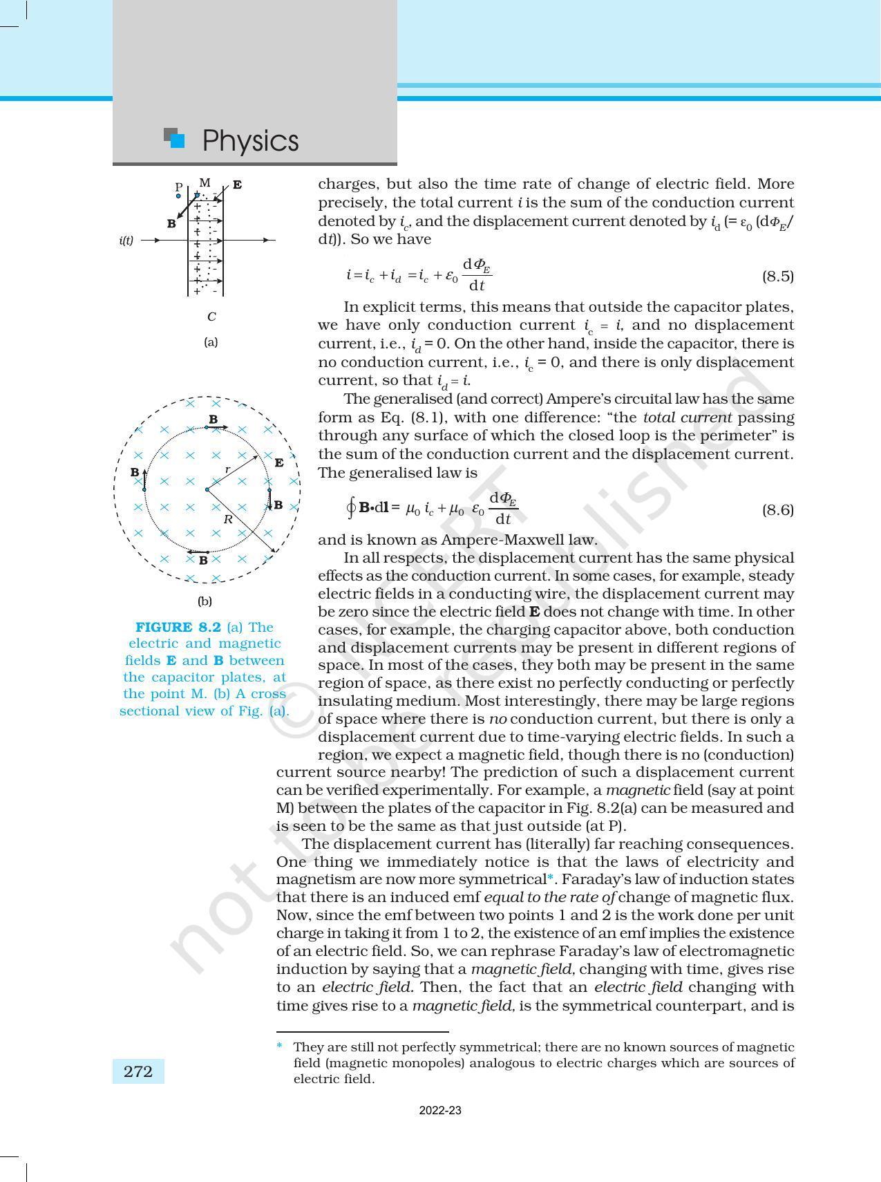 NCERT Book for Class 12 Physics Chapter 8 Electromagnetic Waves - Page 4