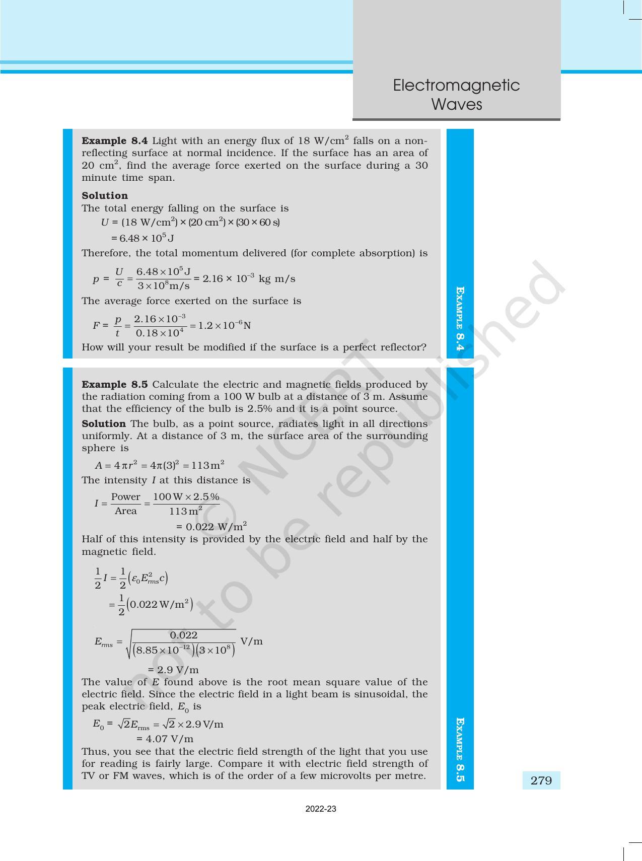 NCERT Book for Class 12 Physics Chapter 8 Electromagnetic Waves - Page 11