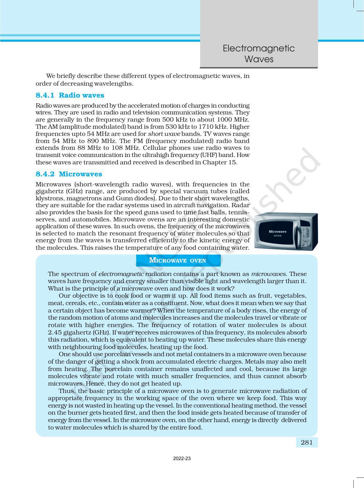 NCERT Book for Class 12 Physics Chapter 8 Electromagnetic Waves - Page 13
