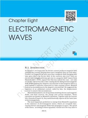 NCERT Book for Class 12 Physics Chapter 8 Electromagnetic Waves