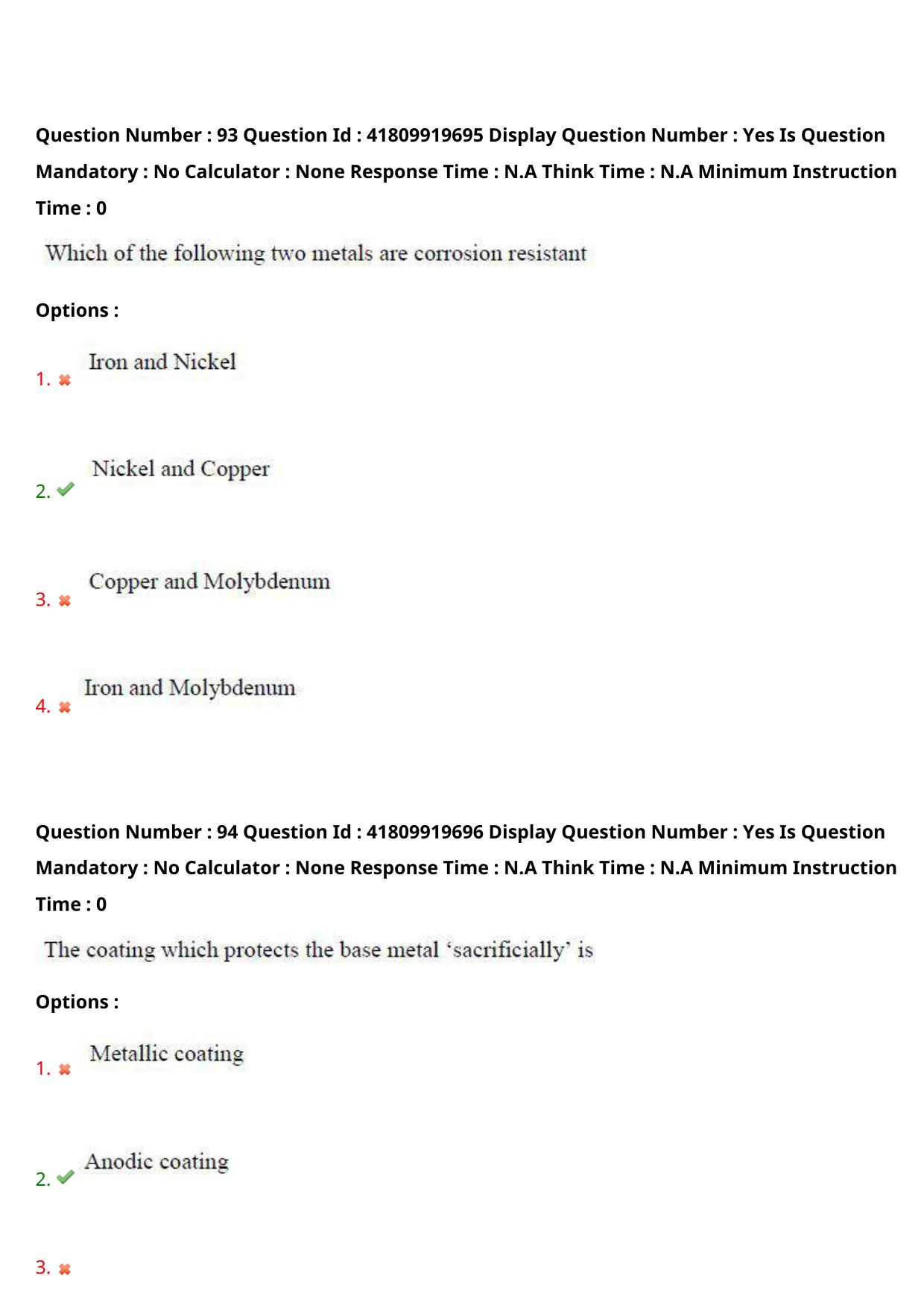 AP ECET 2023 Mining Engineering Question Paper - Page 58
