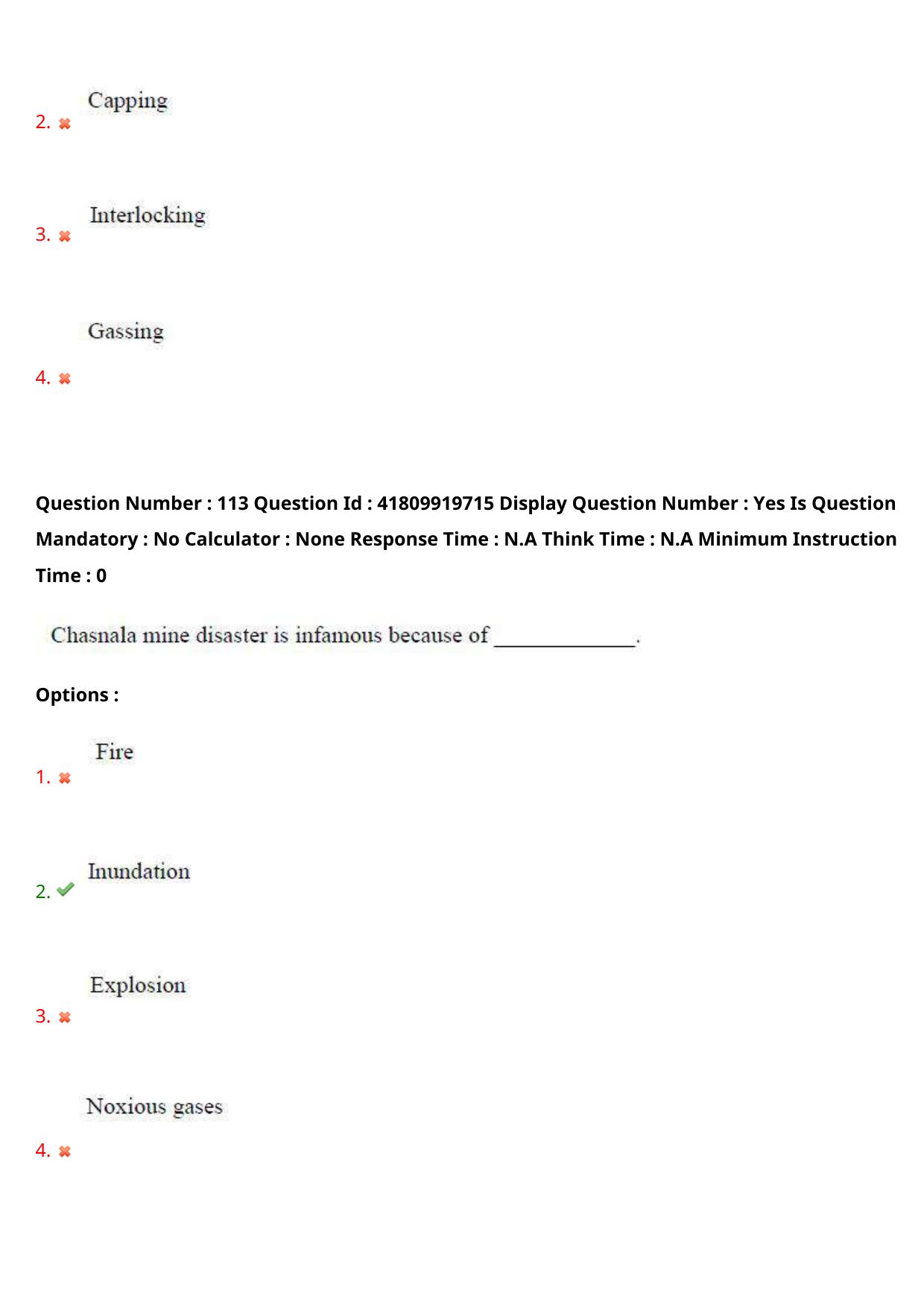 AP ECET 2023 Mining Engineering Question Paper - Page 70