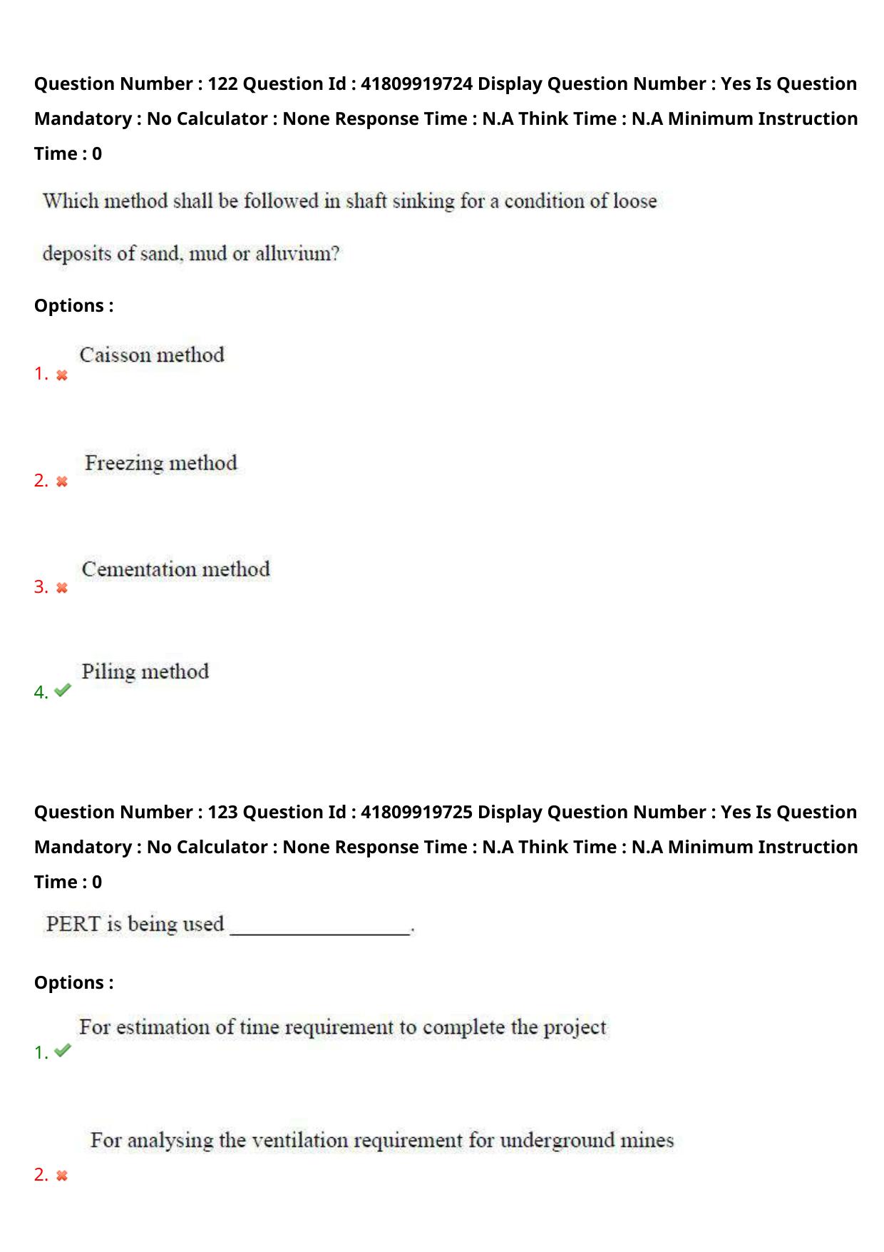 AP ECET 2023 Mining Engineering Question Paper - Page 76