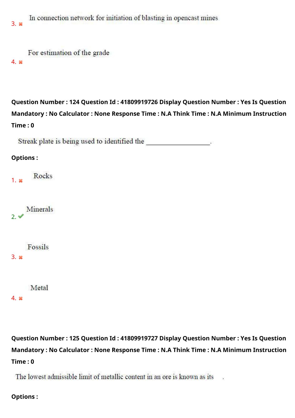 AP ECET 2023 Mining Engineering Question Paper - Page 77