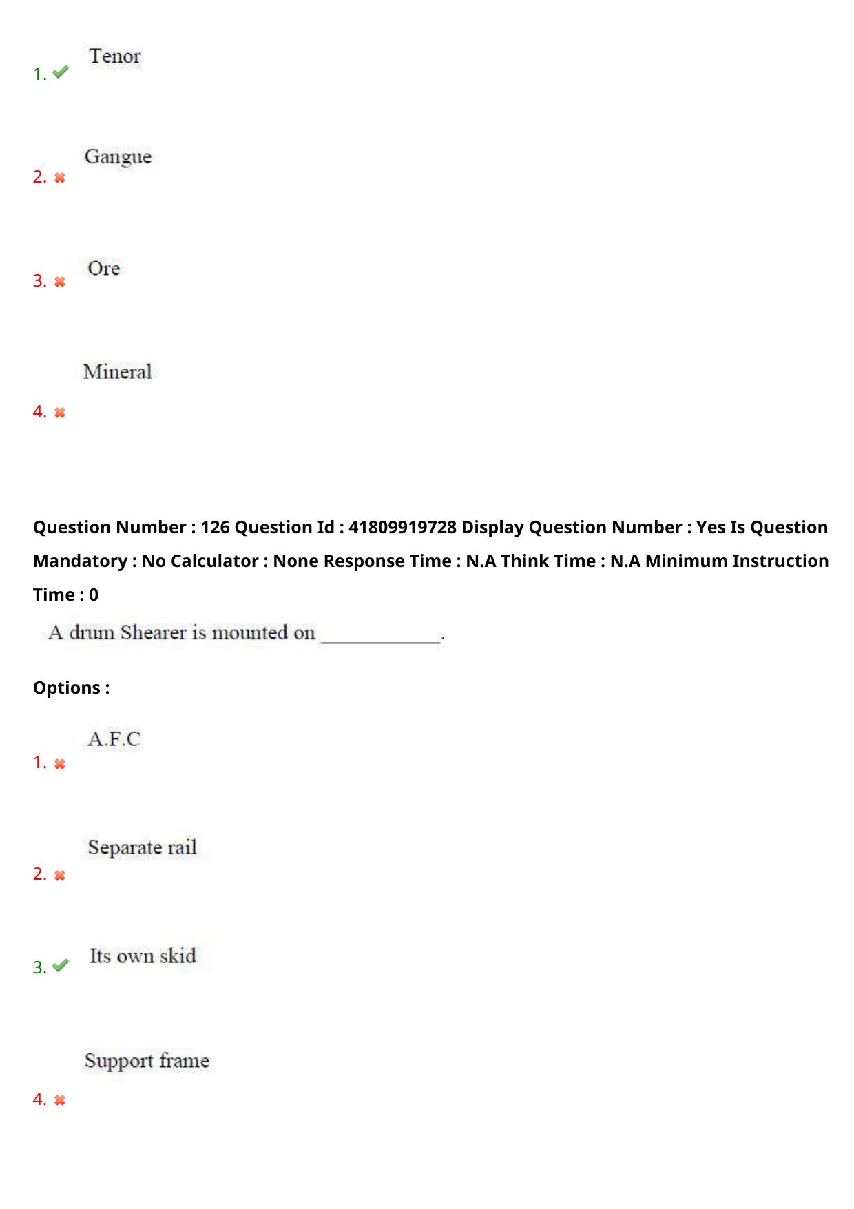 AP ECET 2023 Mining Engineering Question Paper - Page 78