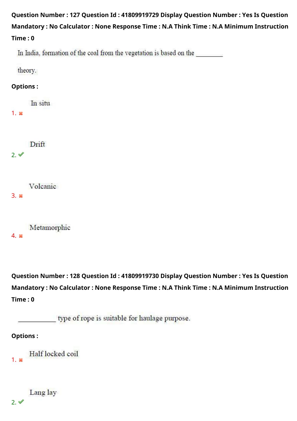 AP ECET 2023 Mining Engineering Question Paper - Page 79