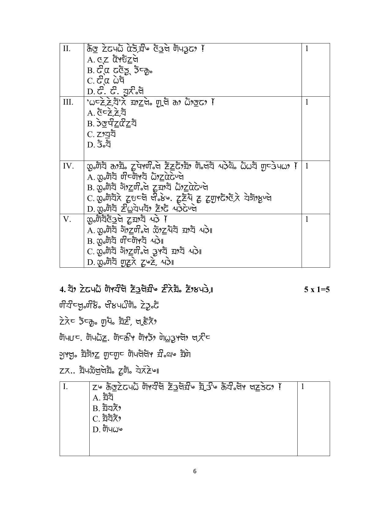 CBSE Class 12 Limboo Sample Paper 2023 - Page 6