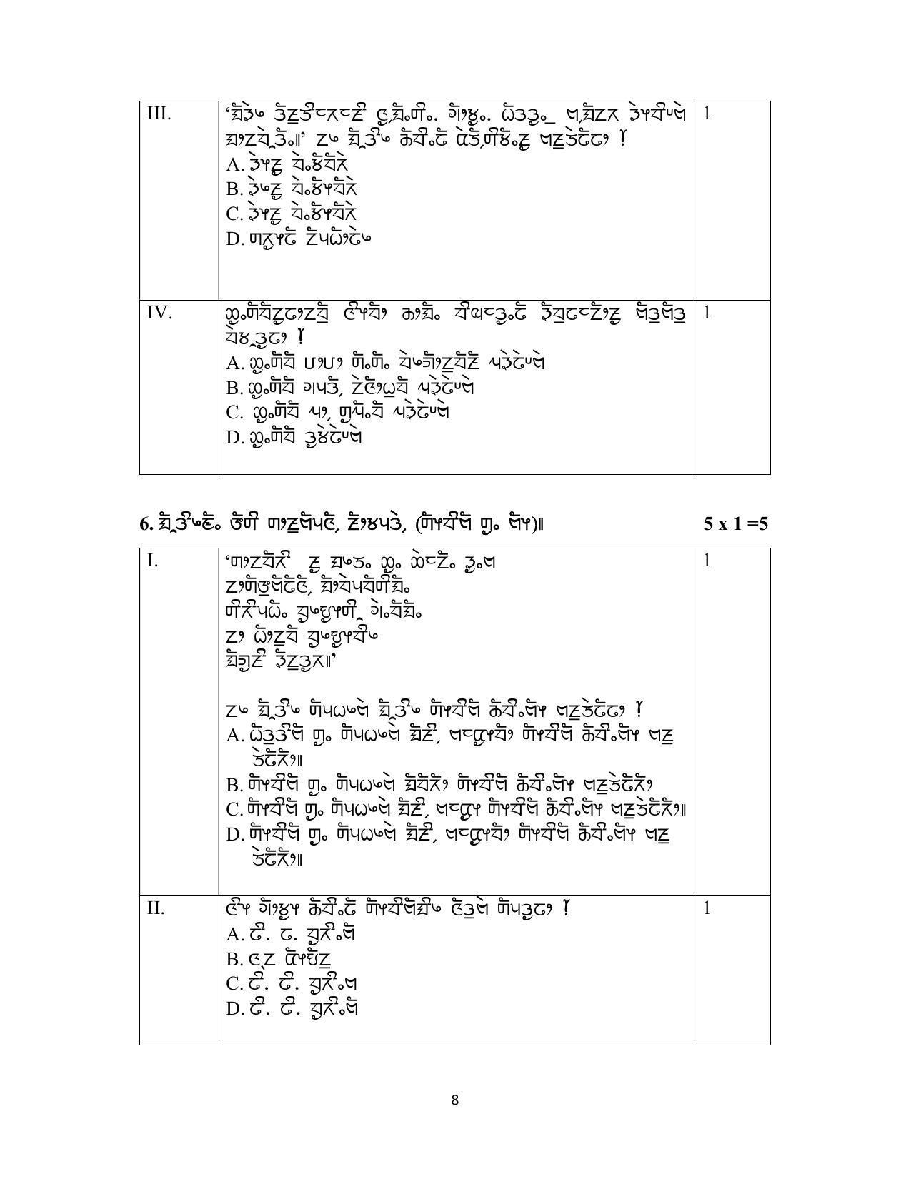CBSE Class 12 Limboo Sample Paper 2023 - Page 8