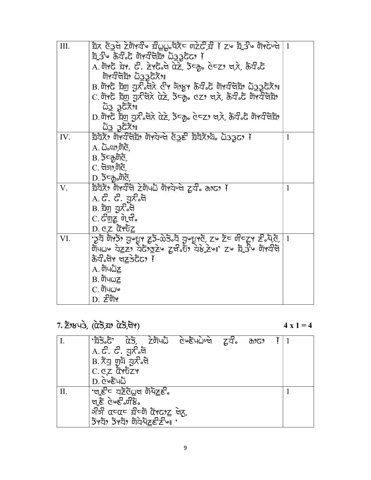CBSE Class 12 Limboo Sample Paper 2023 - Page 9