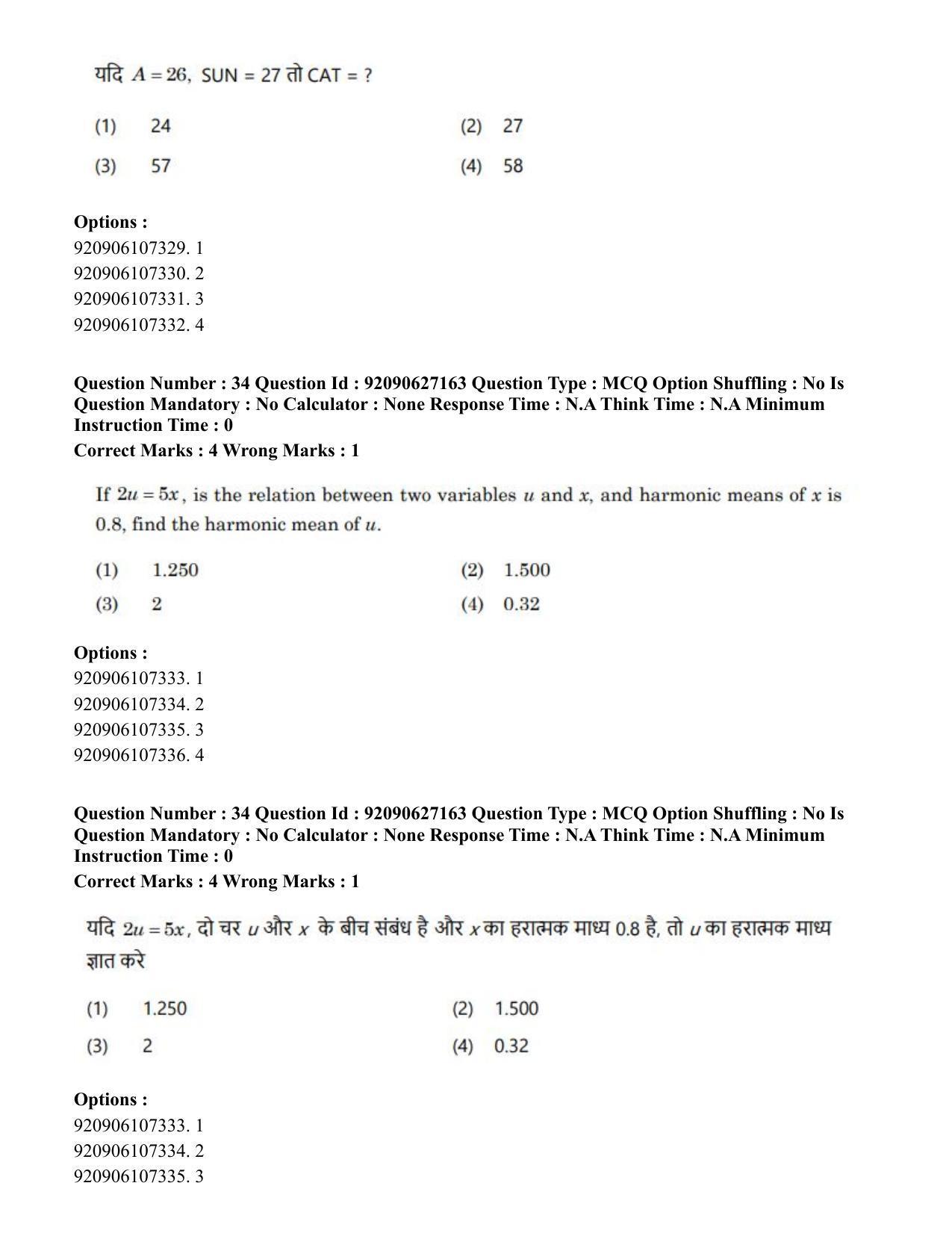 CUET PG 2023: SCQP09 – Computer Science, Information Technology etc (Hin) - Shift 3 (26-06-2023) Question Paper - Page 37
