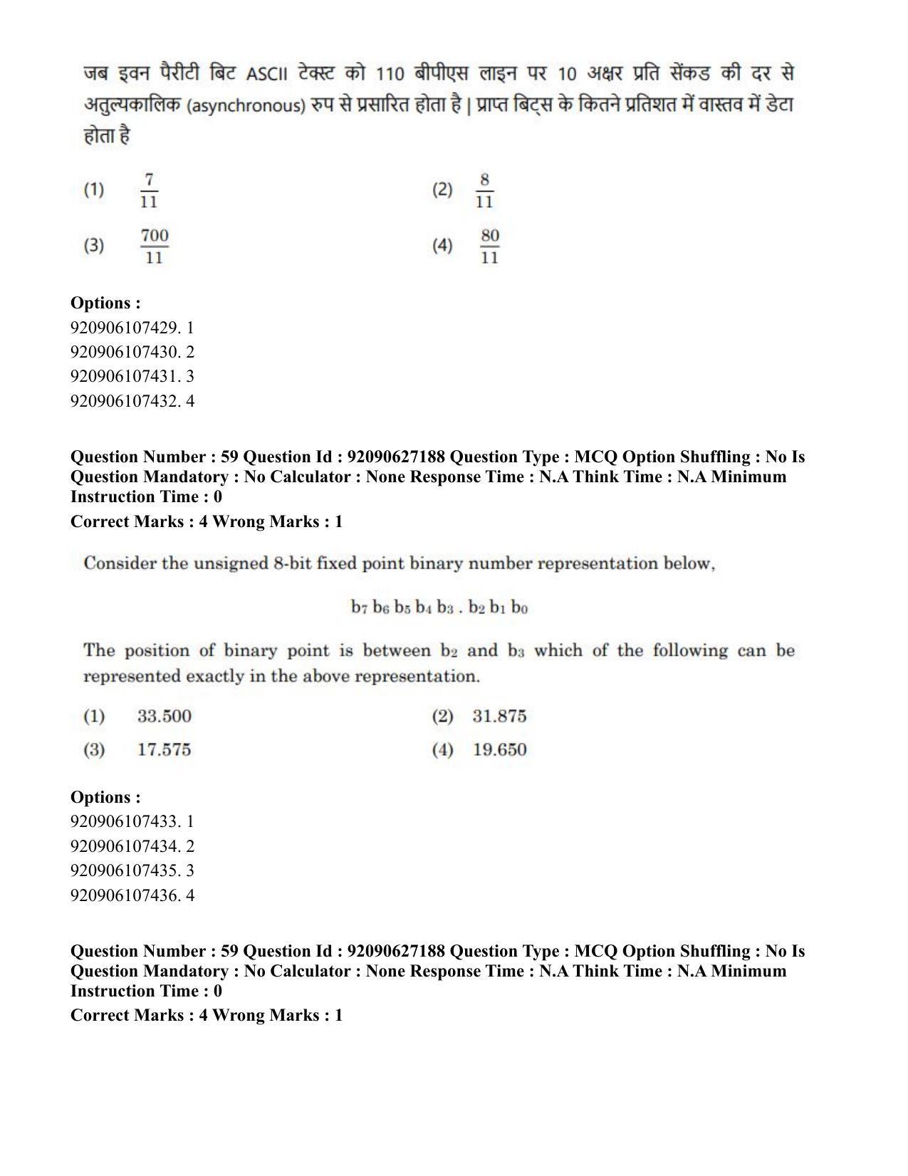 CUET PG 2023: SCQP09 – Computer Science, Information Technology etc (Hin) - Shift 3 (26-06-2023) Question Paper - Page 58