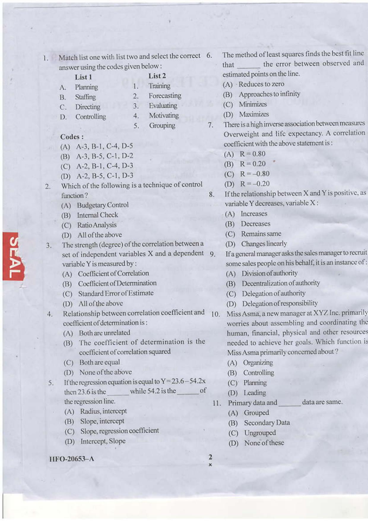 KUET 2023 M.Com Question Paper - Page 26