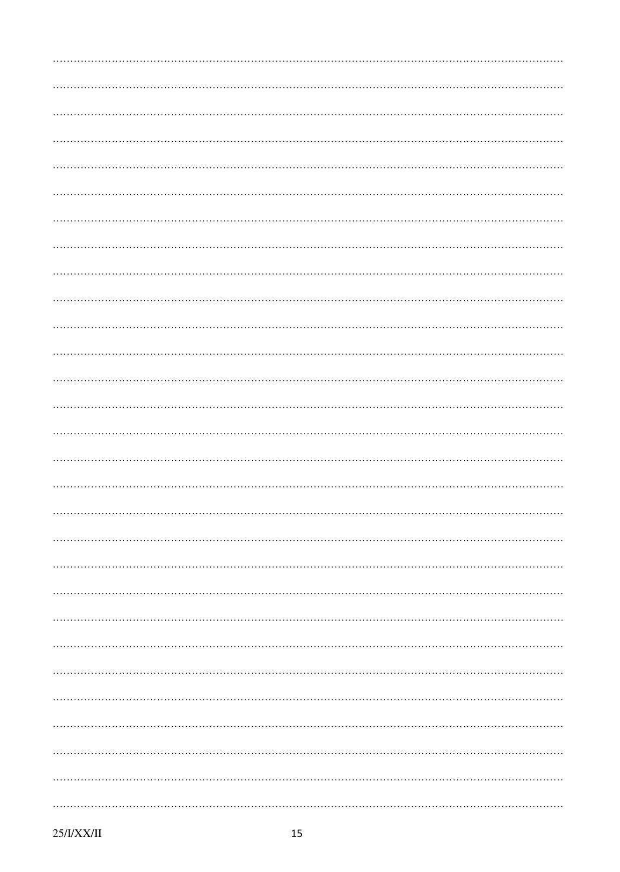 FTII JET Two Year Post Graduate Diploma in Screenwriting (Film, TV & Web Series) (Film Wing) 2020 Question Paper - Page 15
