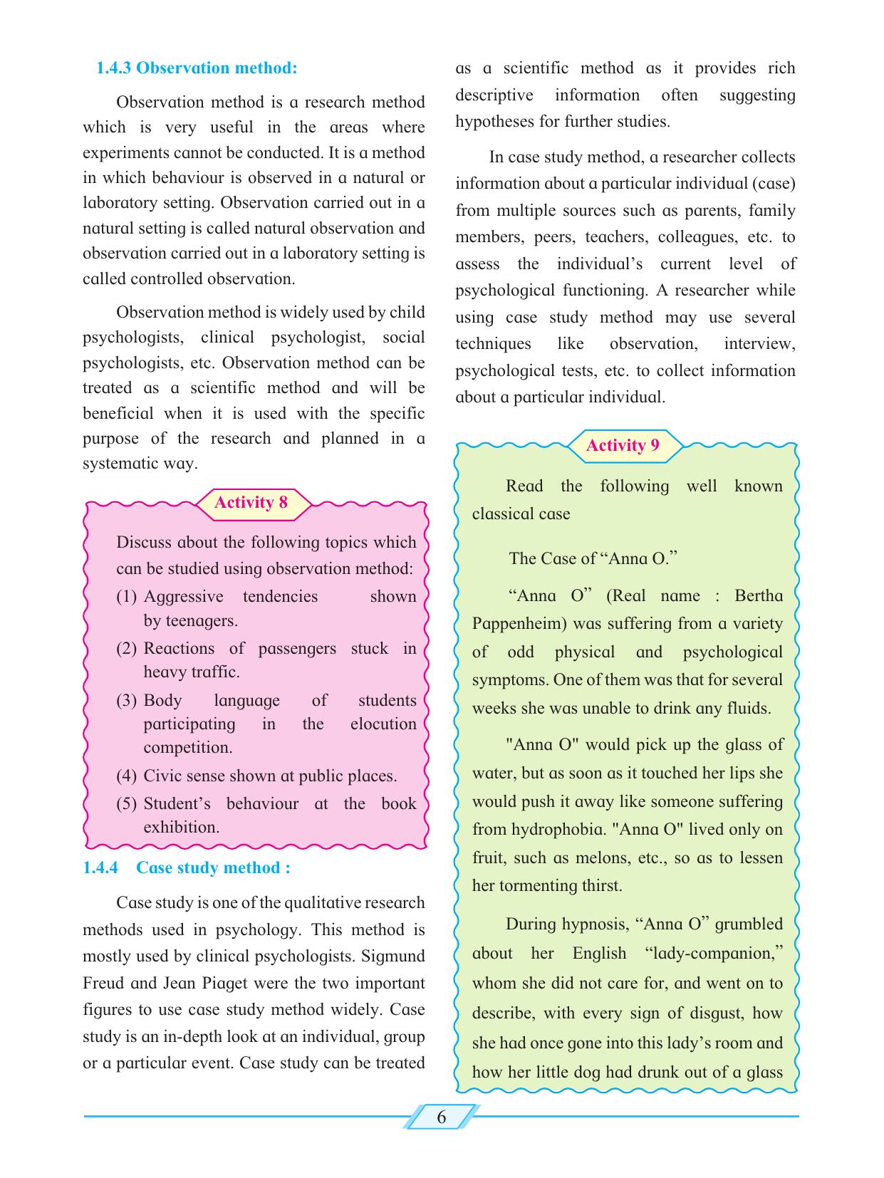 Maharashtra Board Class 12 Psychology Textbook - Page 16