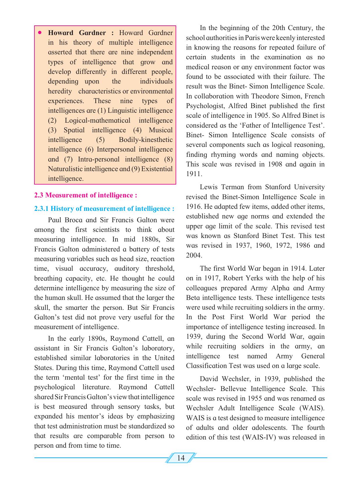 Maharashtra Board Class 12 Psychology Textbook - Page 24
