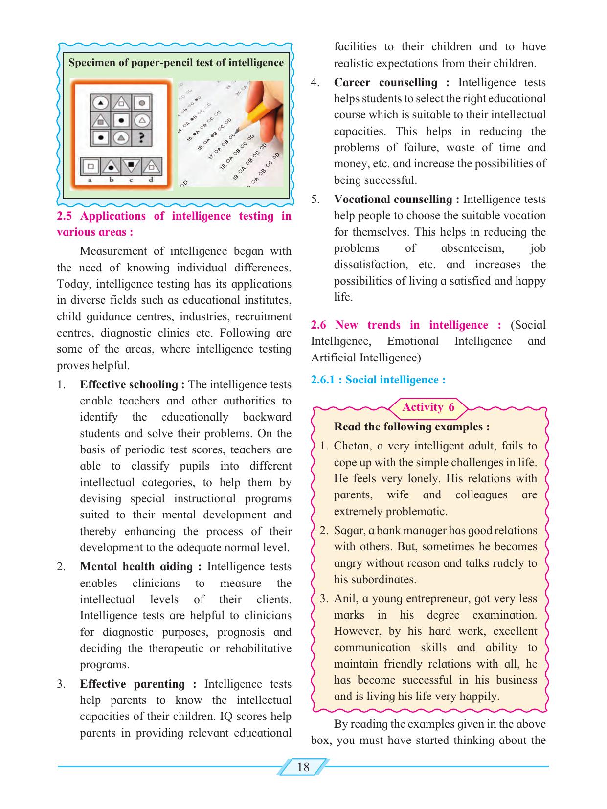 Maharashtra Board Class 12 Psychology Textbook - Page 28