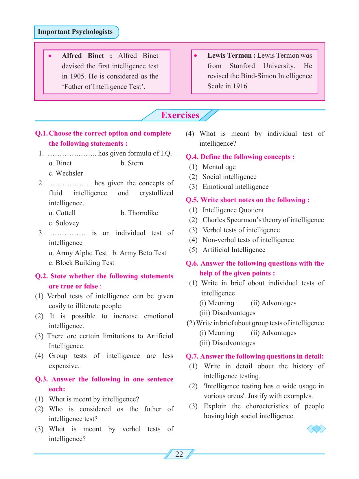 Maharashtra Board Class 12 Psychology Textbook - Page 32