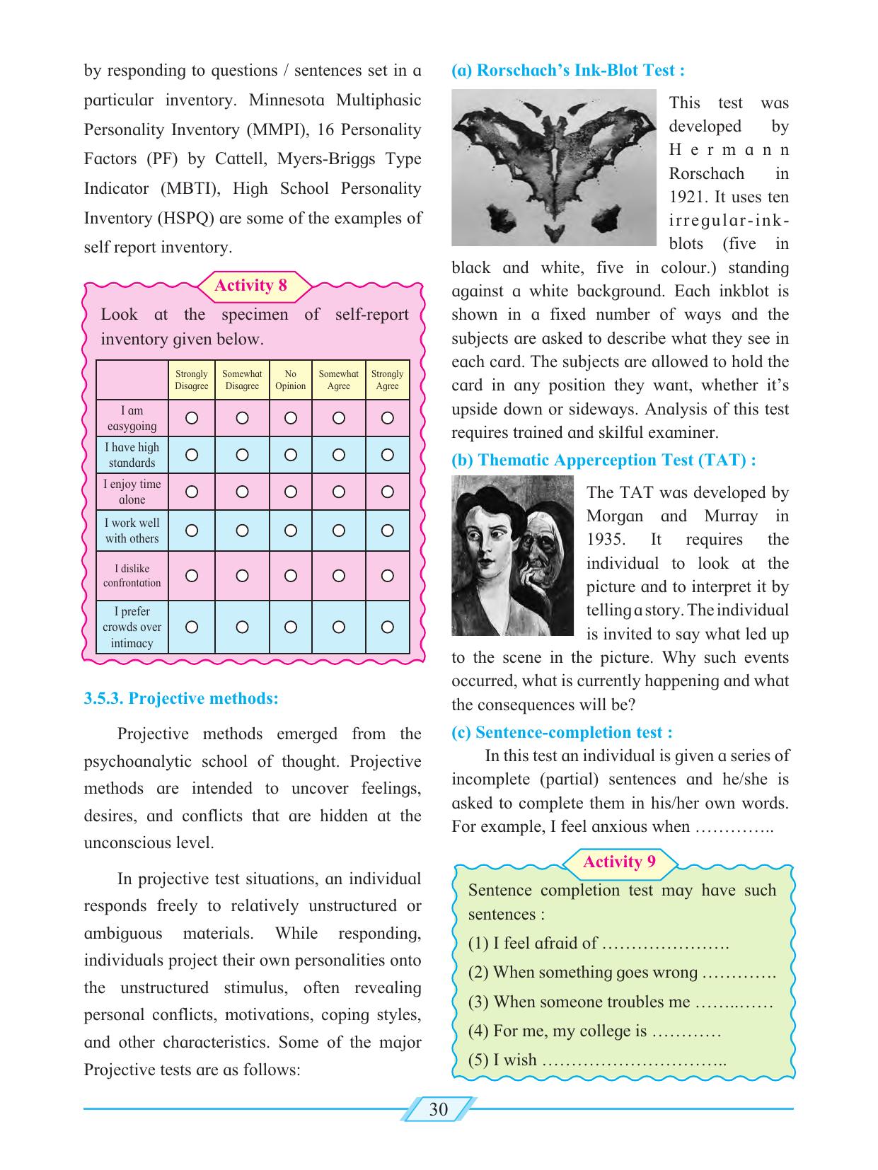 Maharashtra Board Class 12 Psychology Textbook - Page 40