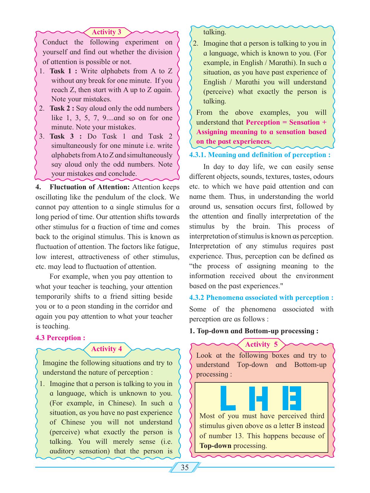 Maharashtra Board Class 12 Psychology Textbook - Page 45