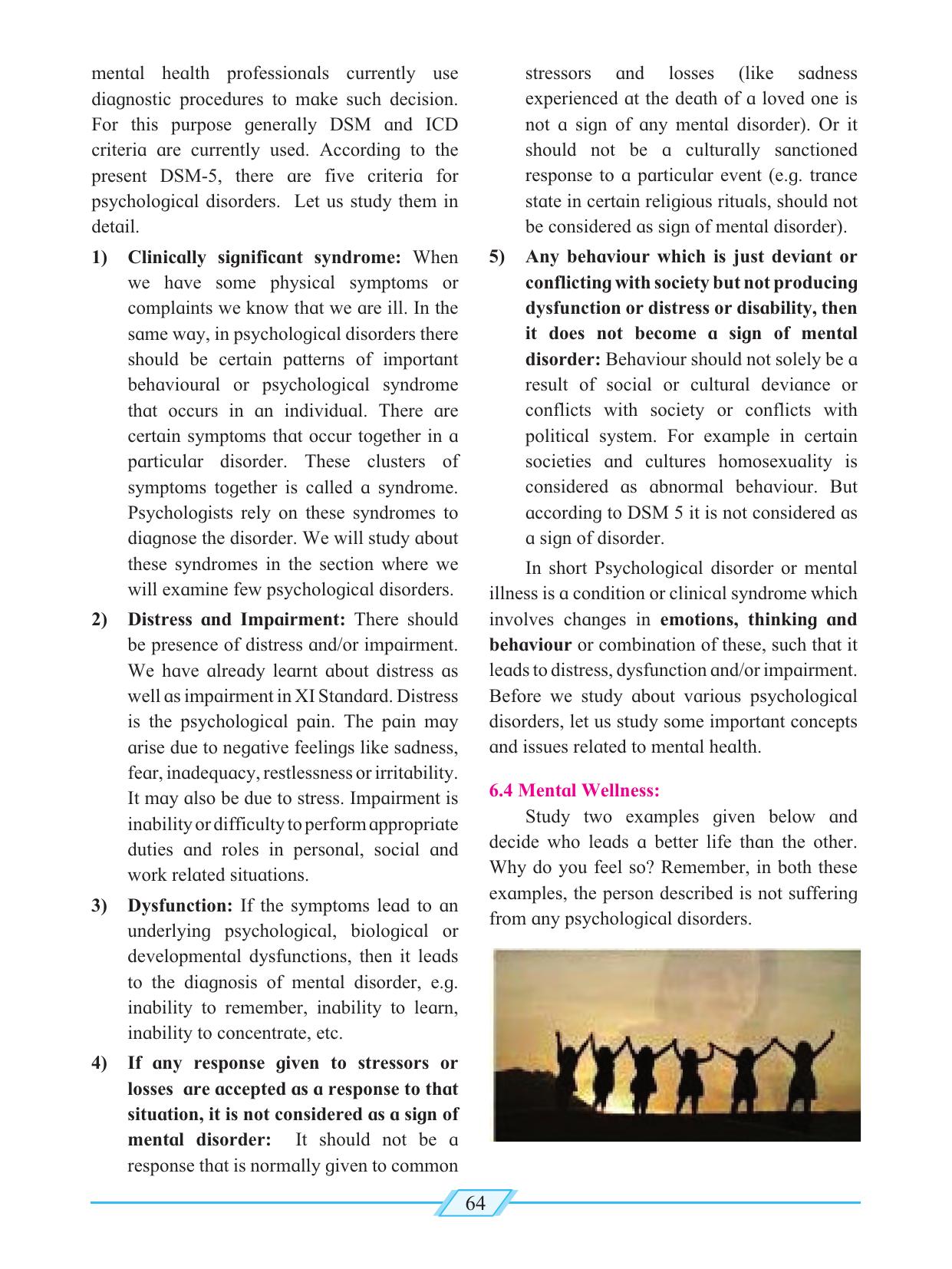 Maharashtra Board Class 12 Psychology Textbook - Page 74