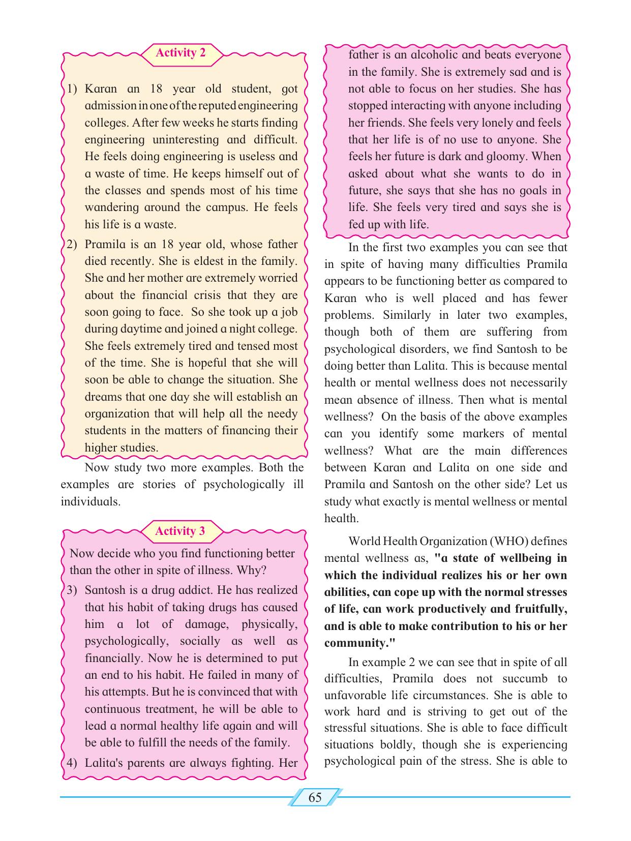 Maharashtra Board Class 12 Psychology Textbook - Page 75