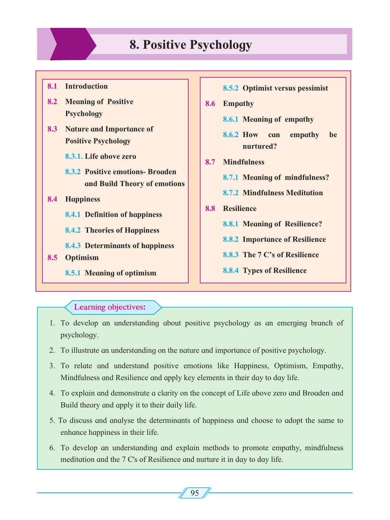 Maharashtra Board Class 12 Psychology Textbook - Page 105