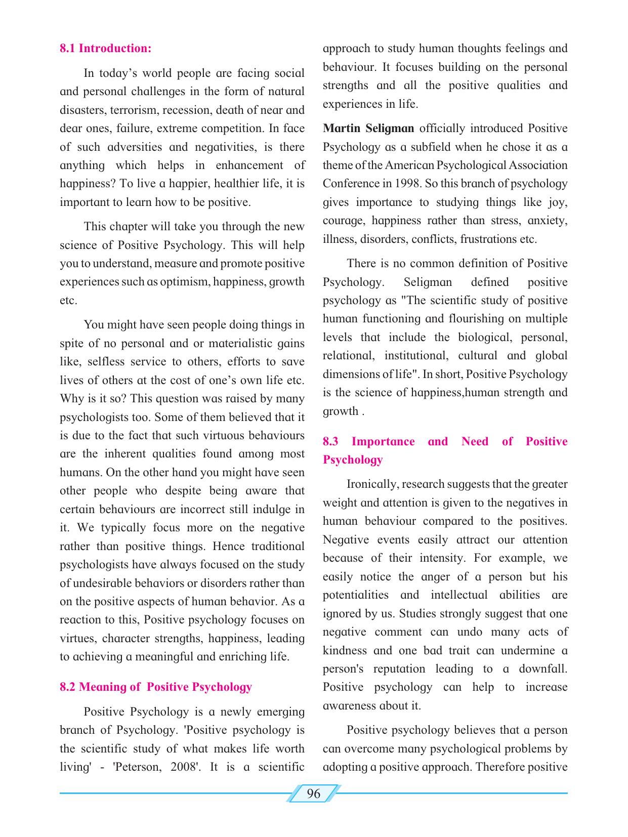 Maharashtra Board Class 12 Psychology Textbook - Page 106