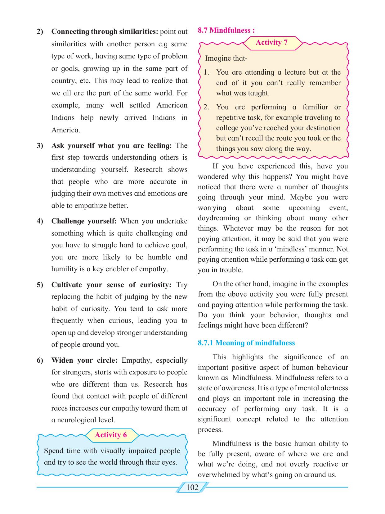 Maharashtra Board Class 12 Psychology Textbook - Page 112