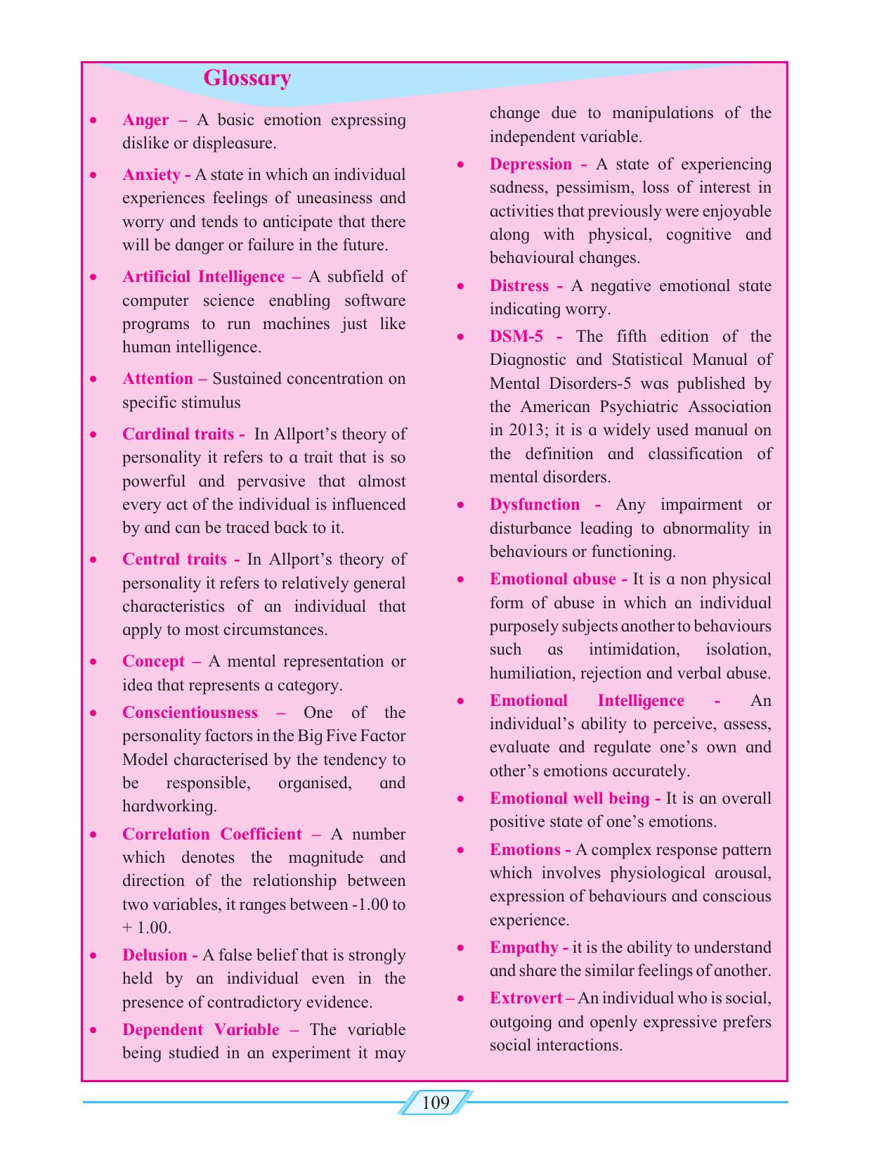 Maharashtra Board Class 12 Psychology Textbook - Page 119