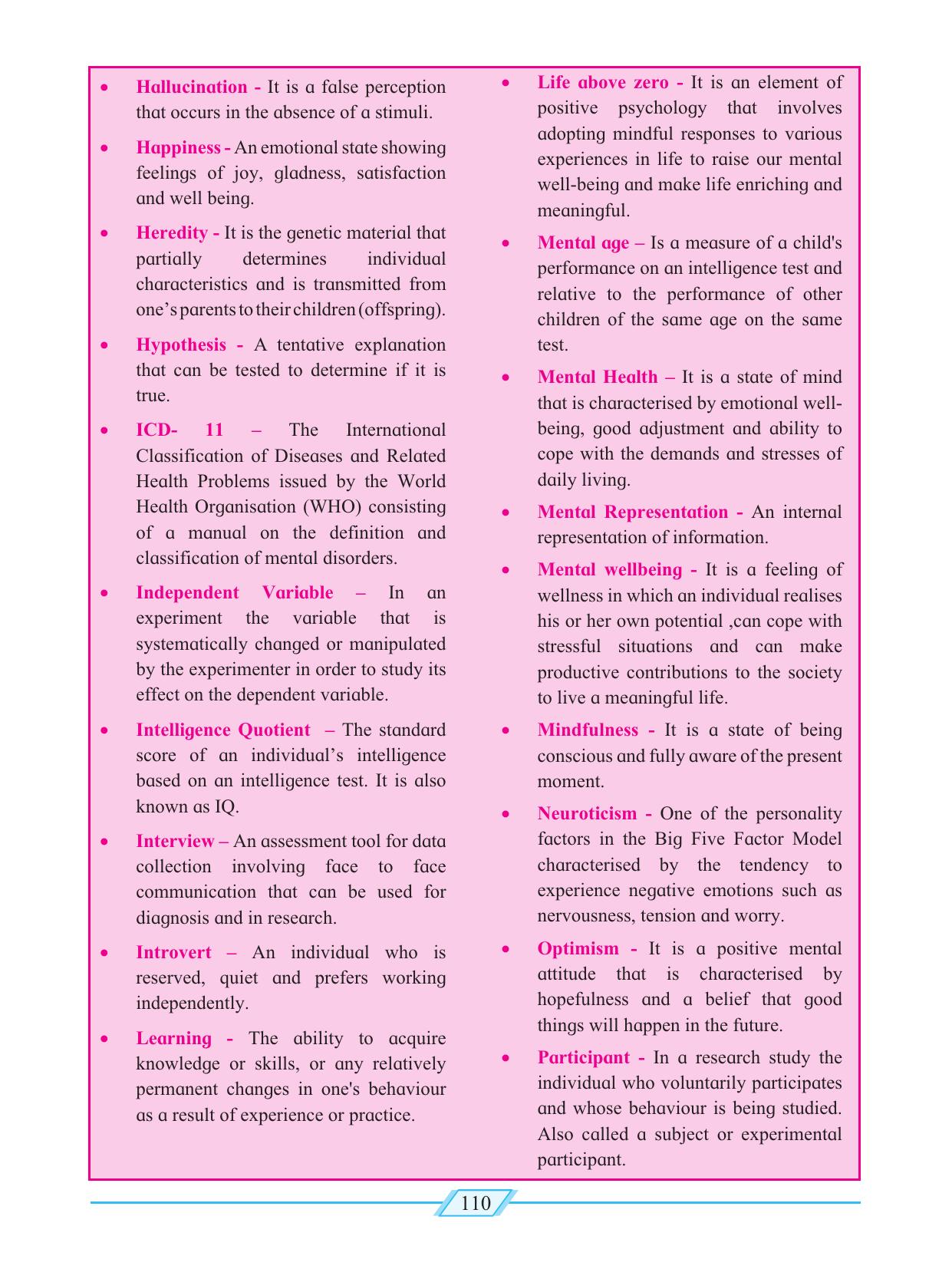 Maharashtra Board Class 12 Psychology Textbook - Page 120