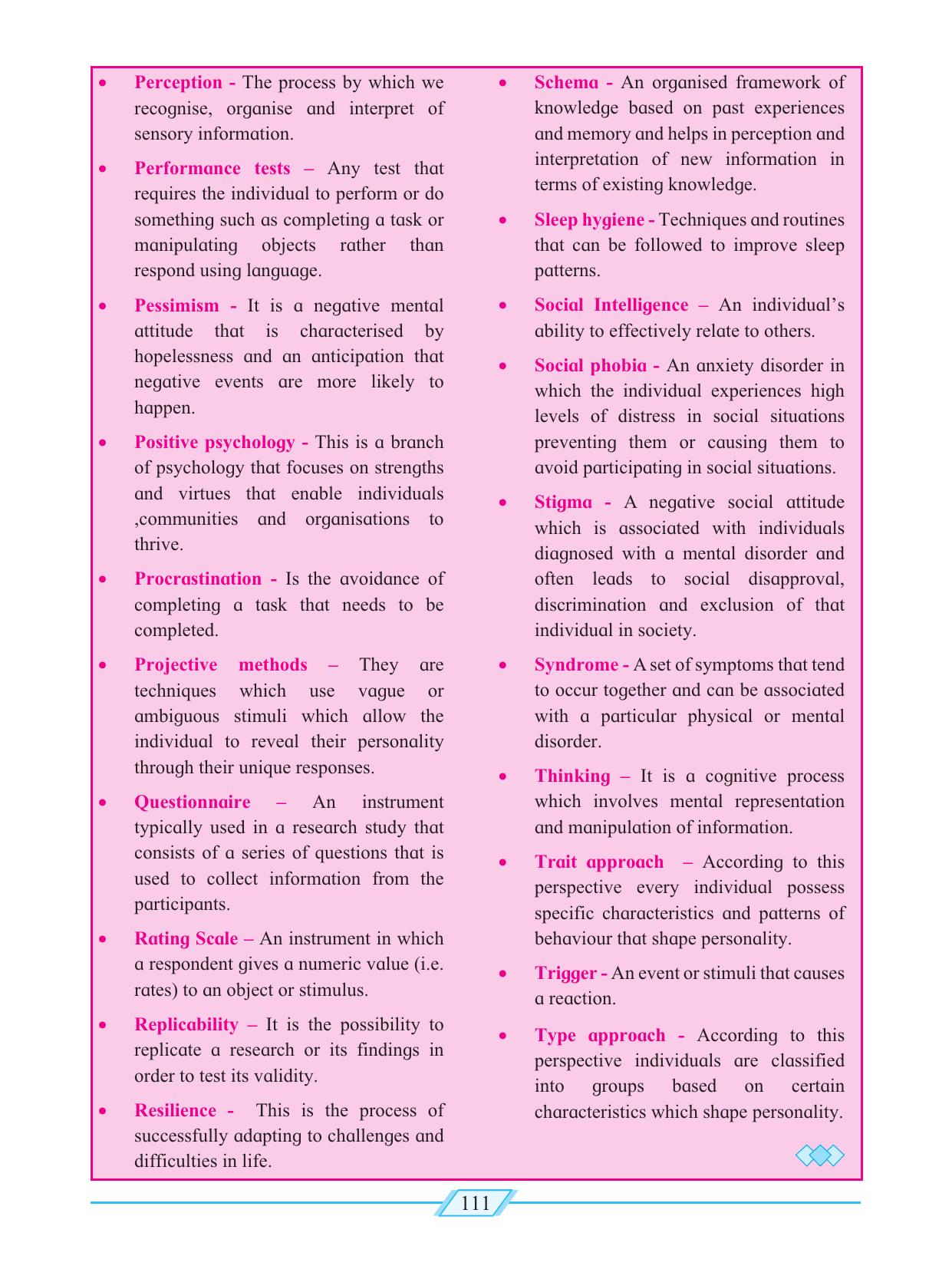 Maharashtra Board Class 12 Psychology Textbook - Page 121