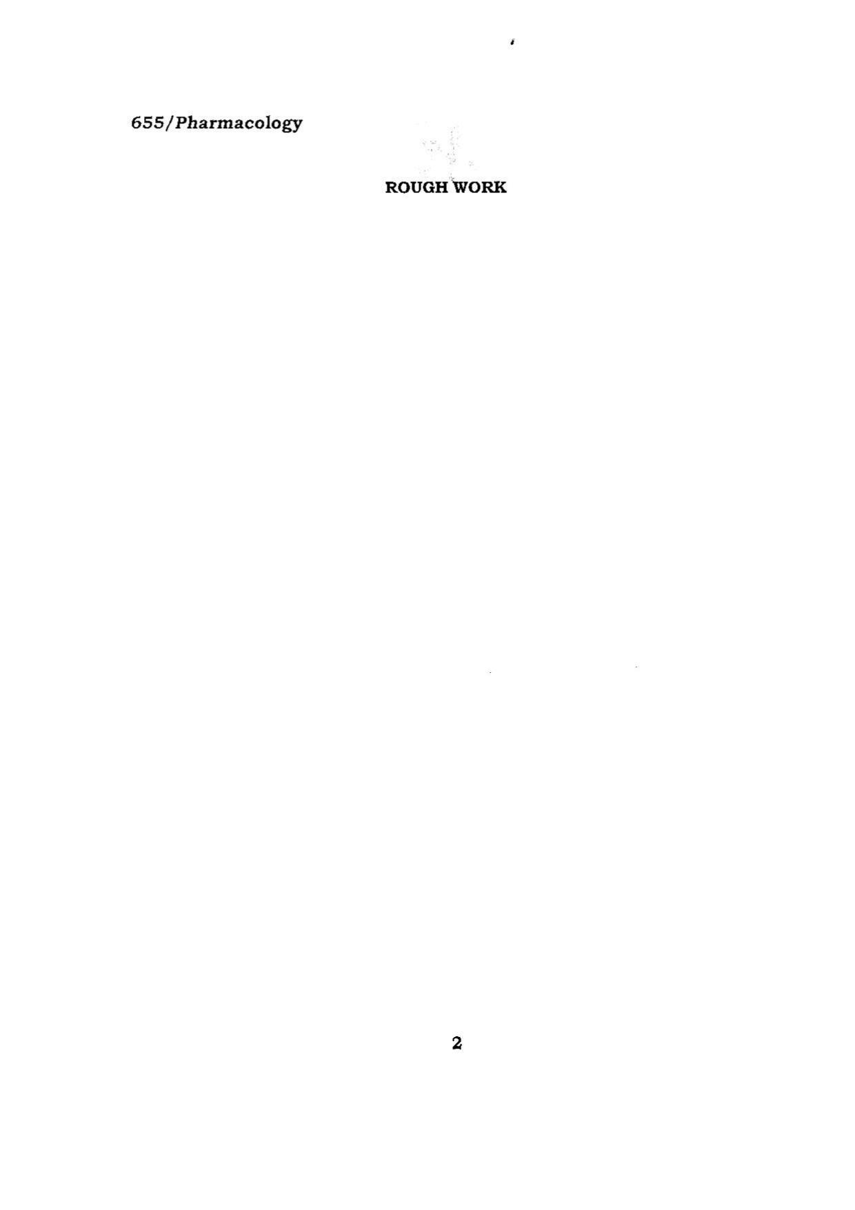 BHU RET PHARMACOLOGY 2015 Question Paper - Page 2