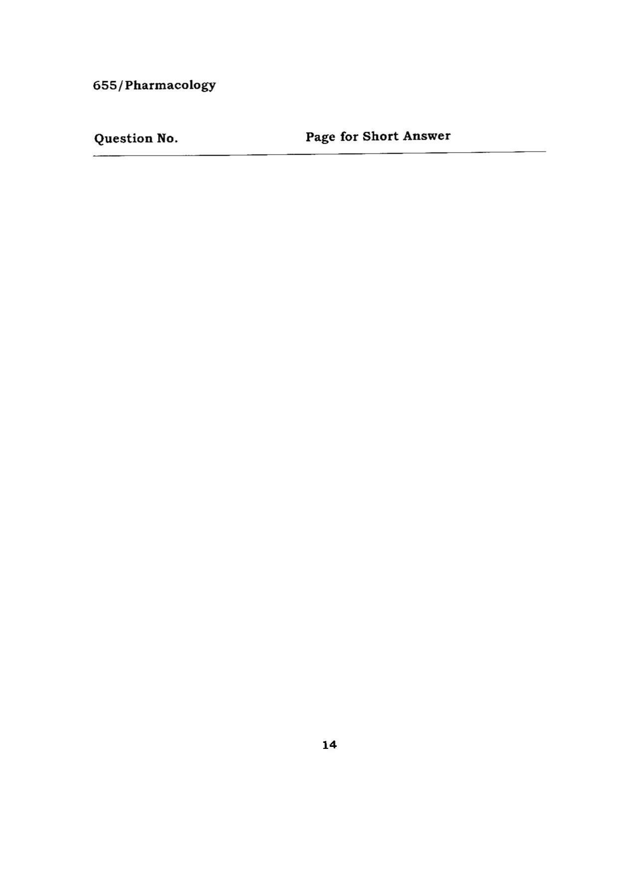 BHU RET PHARMACOLOGY 2015 Question Paper - Page 14