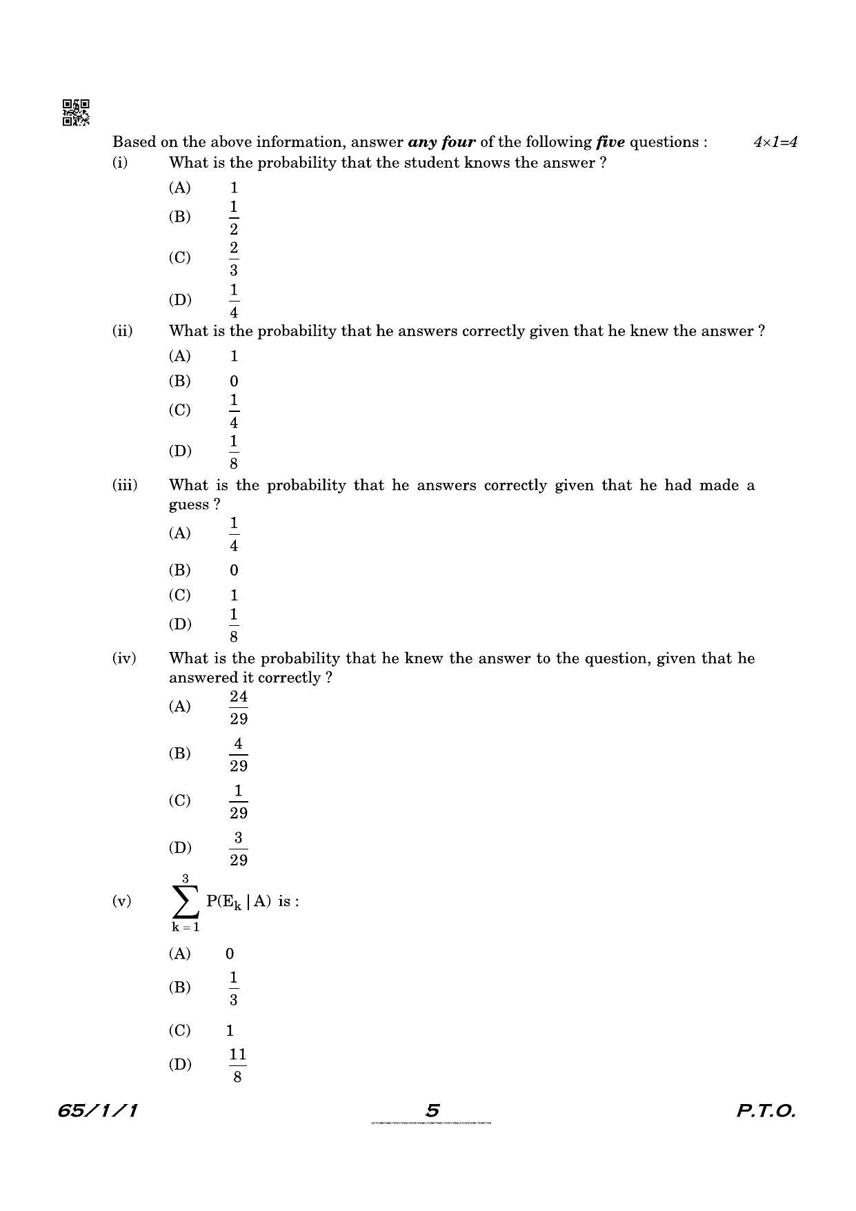 CBSE Class 12 QP_041_Mathematics 2021 Compartment Question Paper - Page 5
