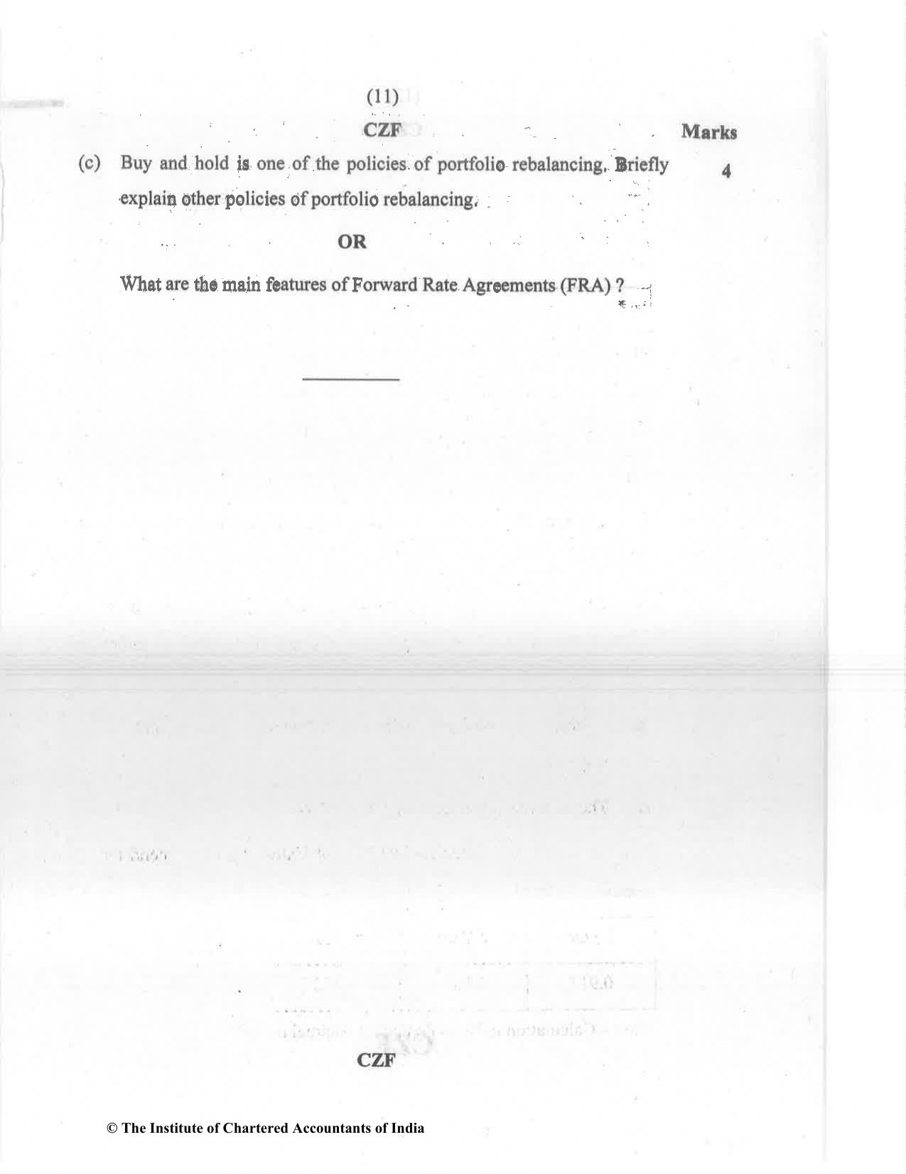 CA Final Dec 2021 Question Paper - Paper 2 – Strategic Financial Management - Page 11