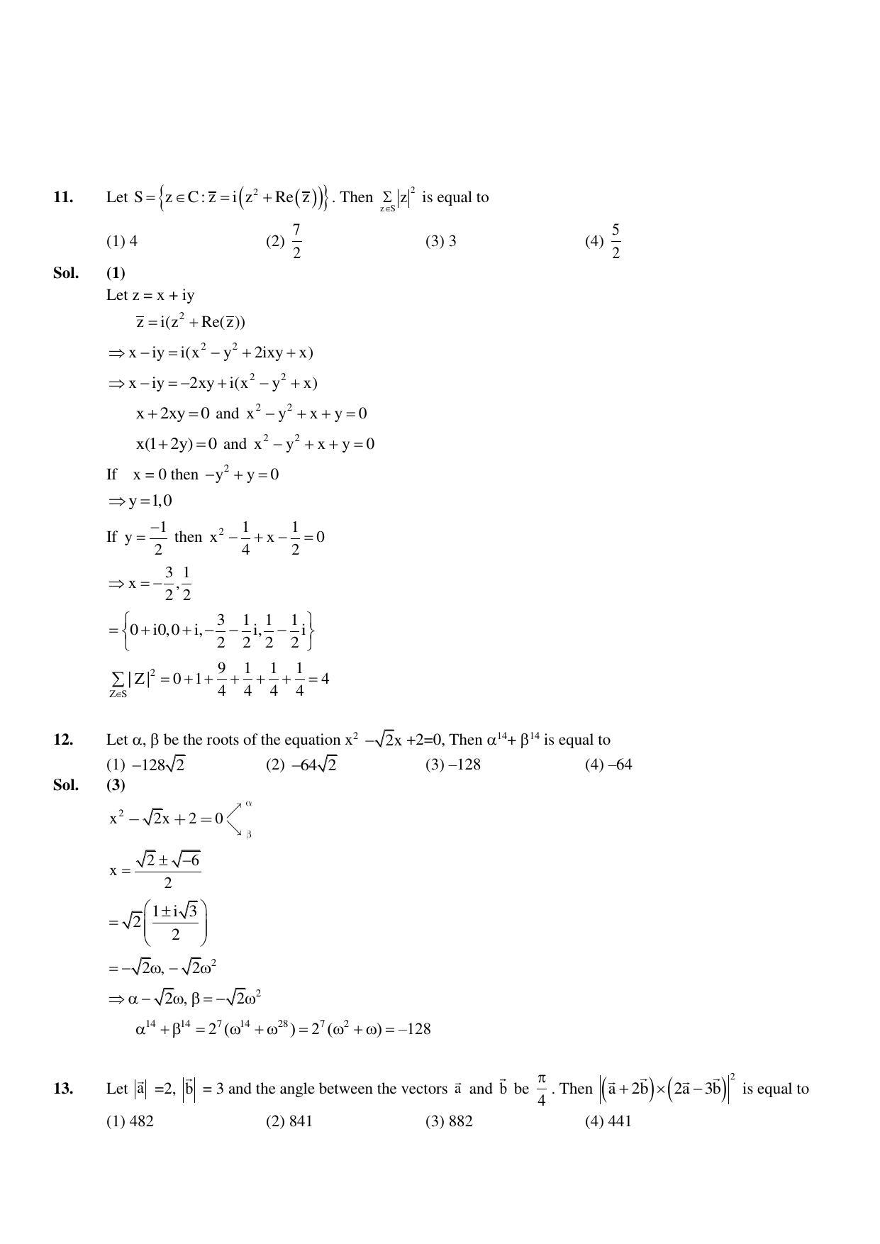 JEE Mains 2023: 13th April 2023 Shift-2 (Evening) Question Paper With Solution (April, Session-2) - Page 8