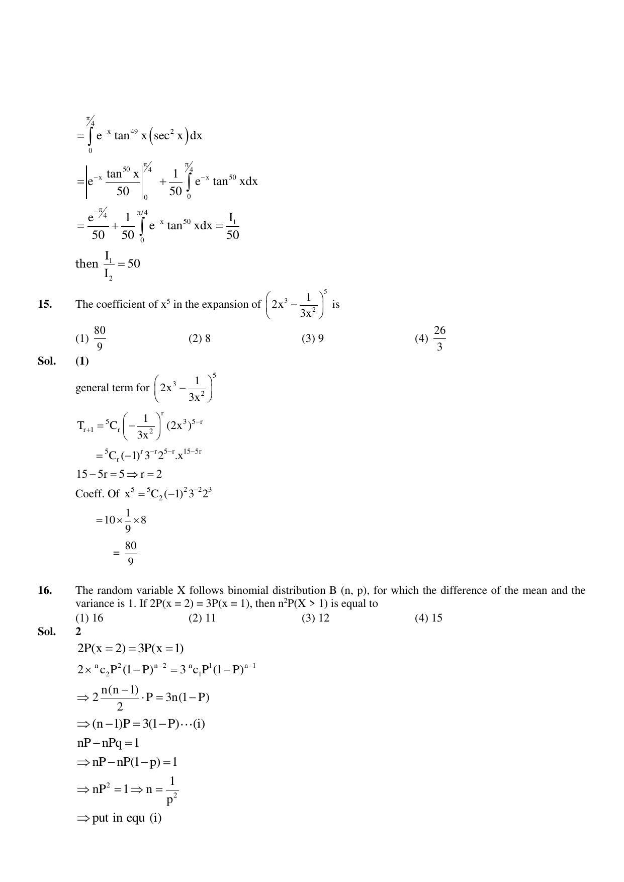 JEE Mains 2023: 13th April 2023 Shift-2 (Evening) Question Paper With Solution (April, Session-2) - Page 10