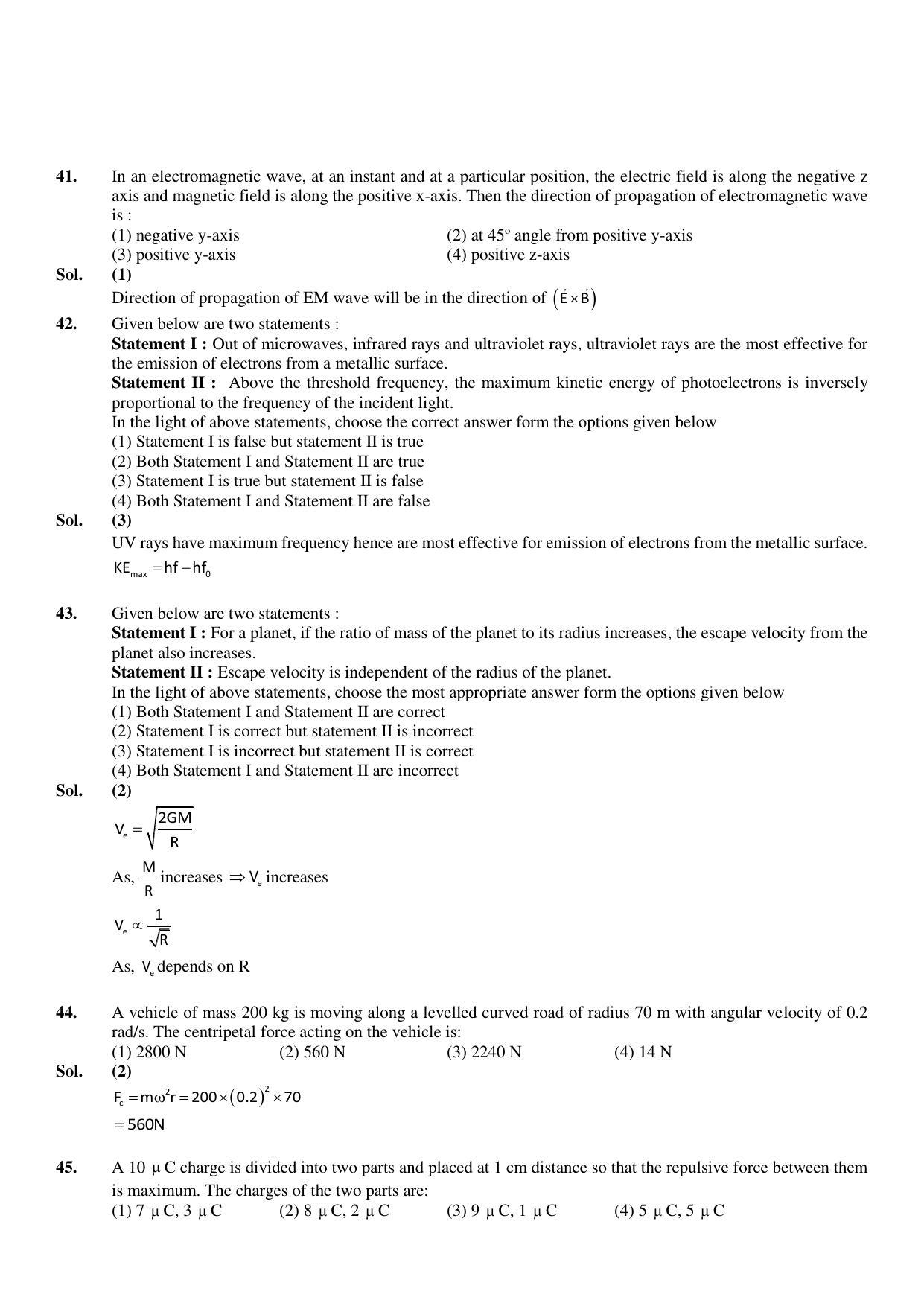 JEE Mains 2023: 13th April 2023 Shift-2 (Evening) Question Paper With Solution (April, Session-2) - Page 22