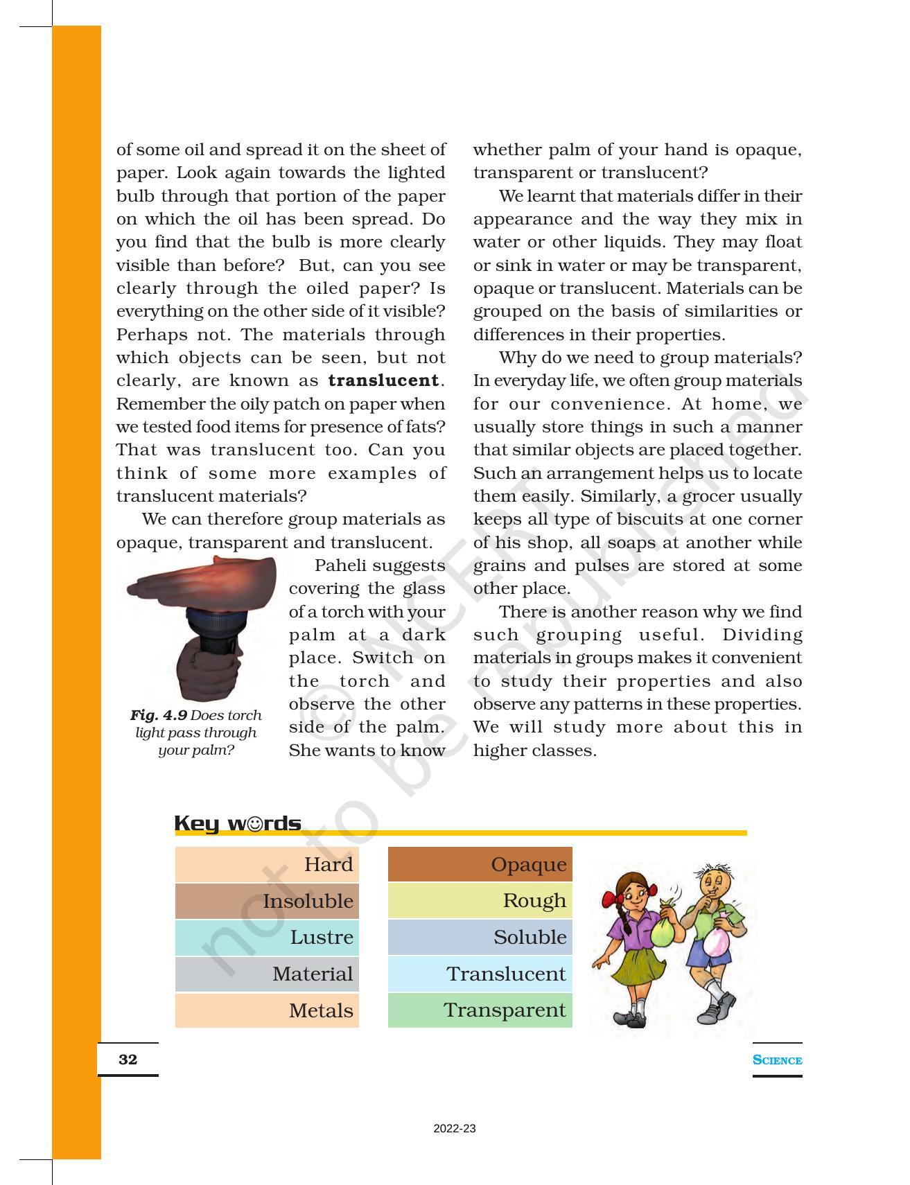 NCERT Book for Class 6 Science: Chapter 4-Sorting Materials and Groups - Page 7