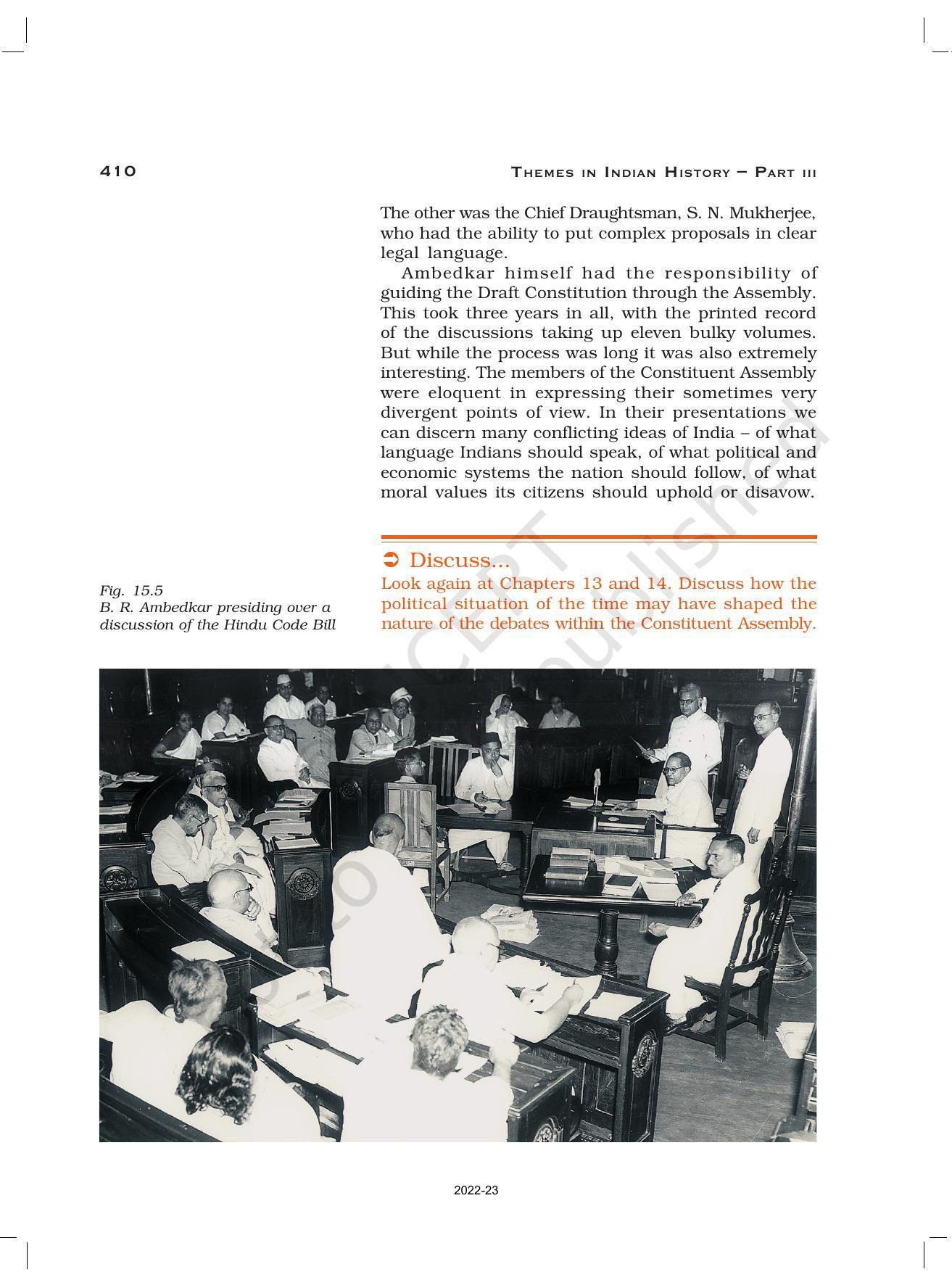 NCERT Book for Class 12 History (Part-III) Chapter 15 Framing and the Constitution - Page 6