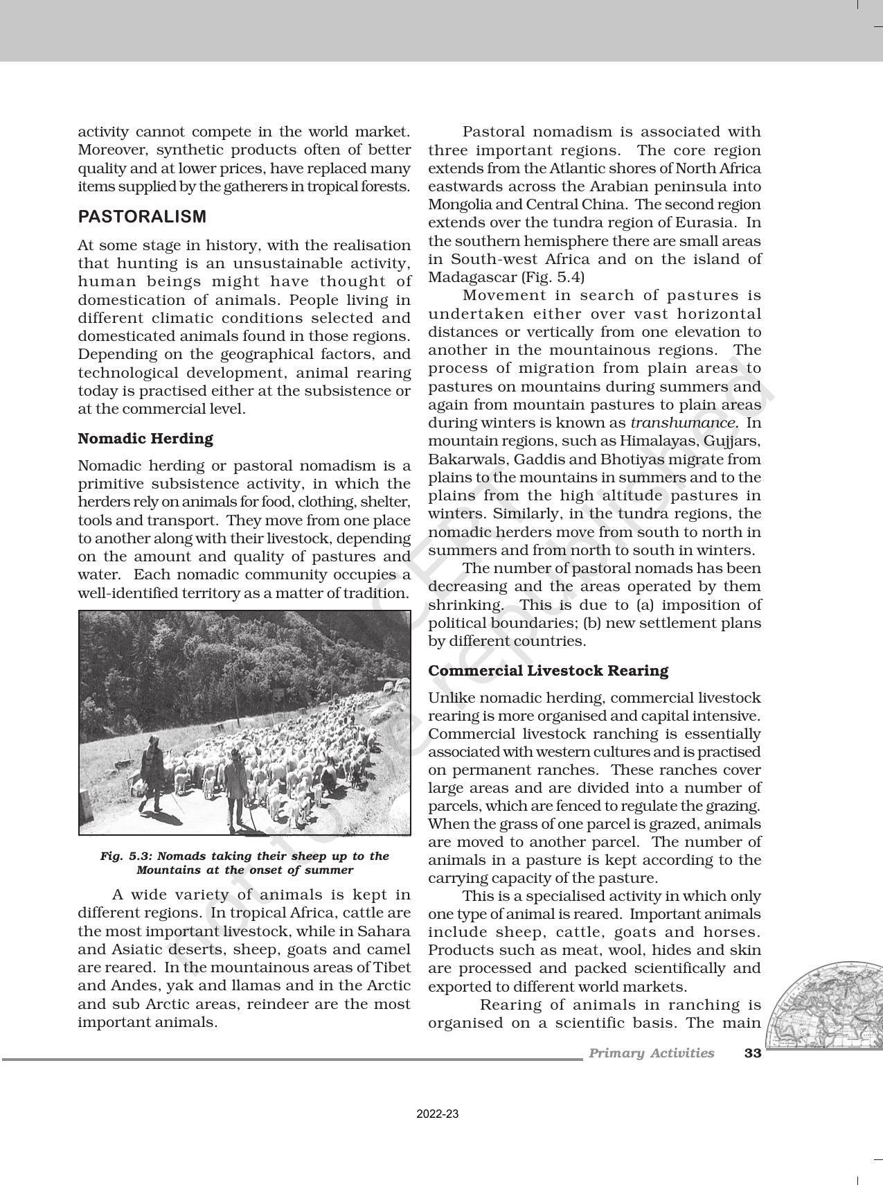 NCERT Book for Class 12 Geography (Part-1) Chapter 5 Primary Activities - Page 3