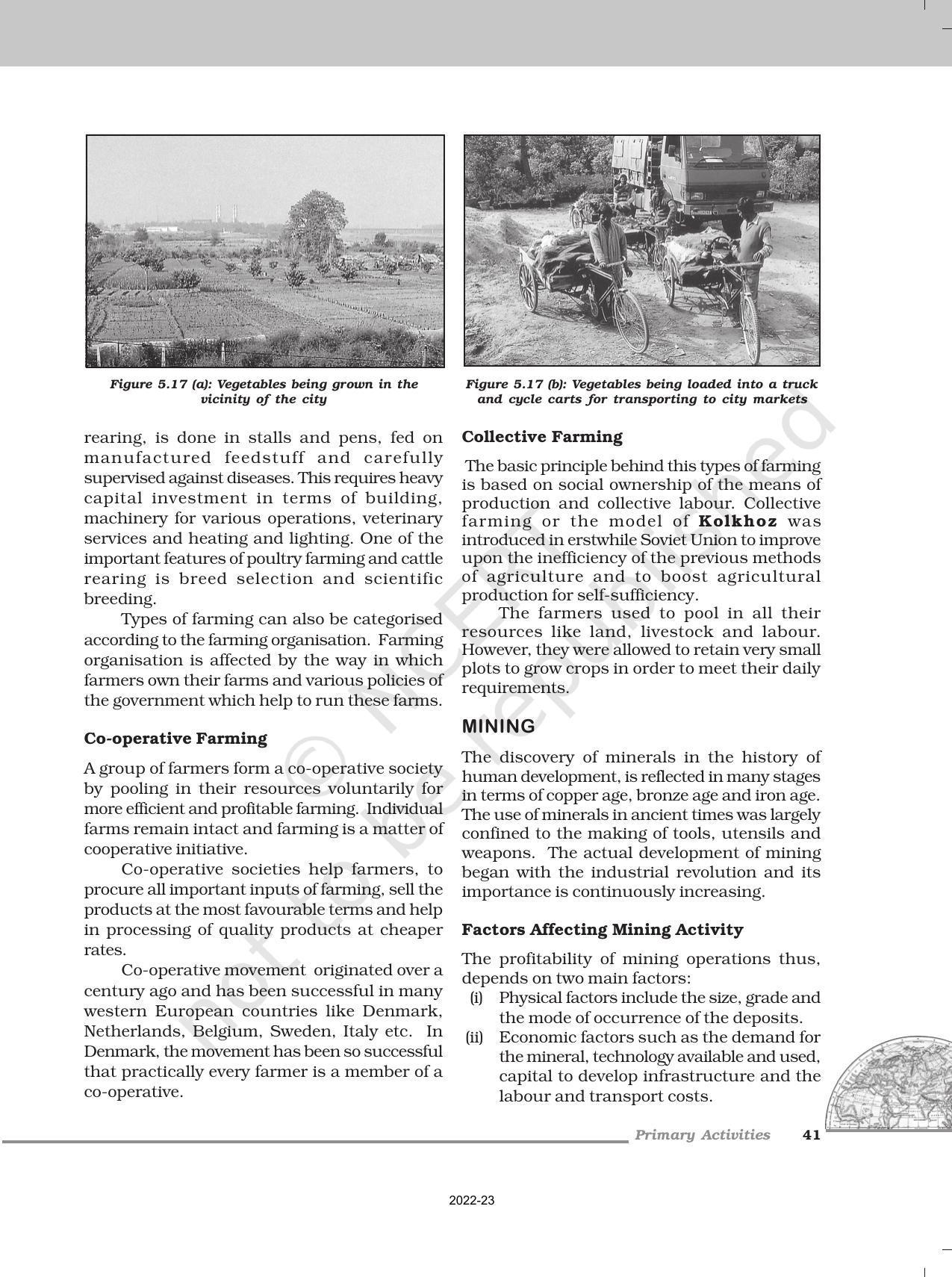 NCERT Book for Class 12 Geography (Part-1) Chapter 5 Primary Activities - Page 11