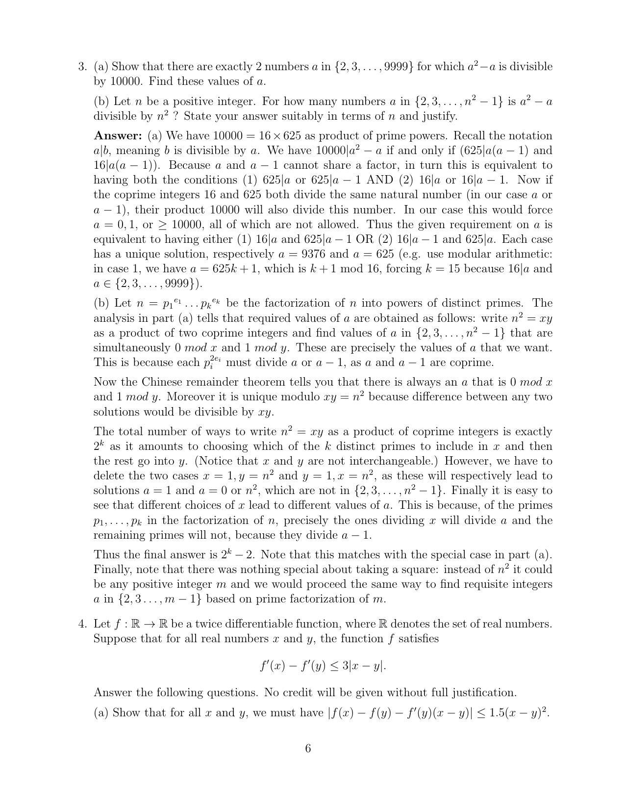 CMI Entrance Exam 2015 Solutions B.Sc (Hons.) Mathematics and Computer Science - Page 6