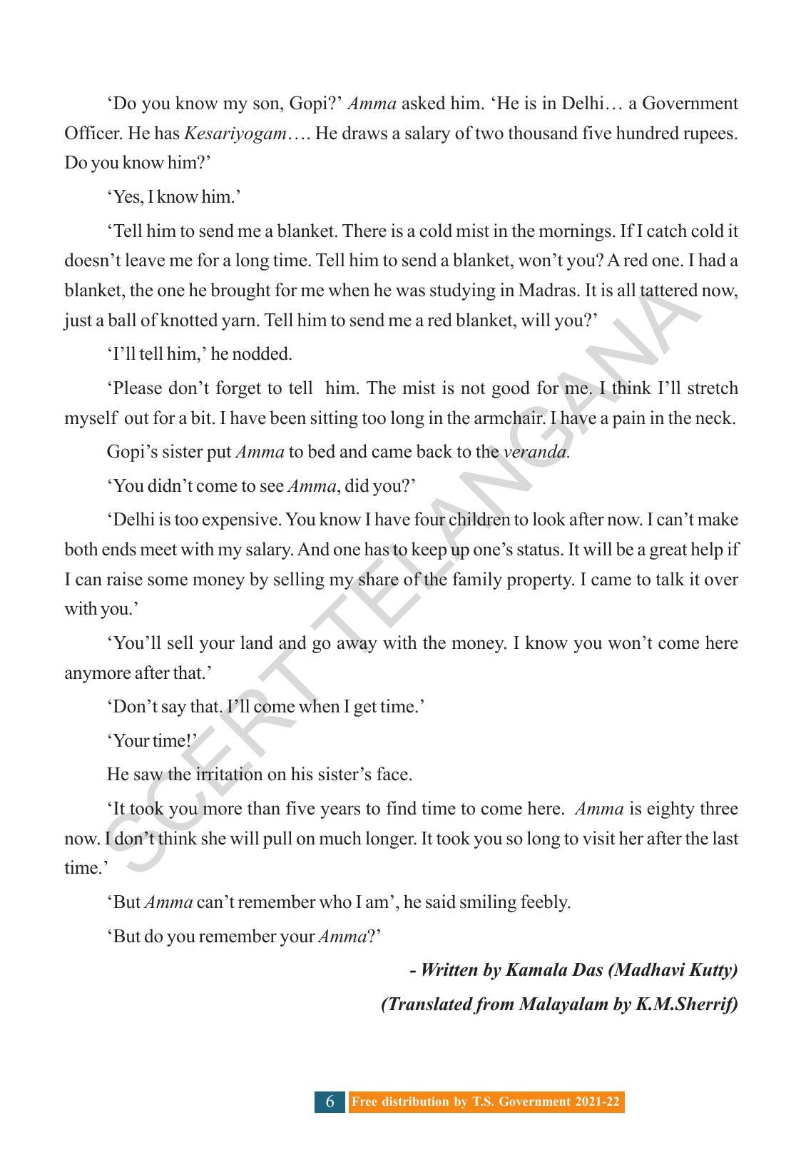 TS SCERT Class 8 English (English Medium) Text Book - Page 16