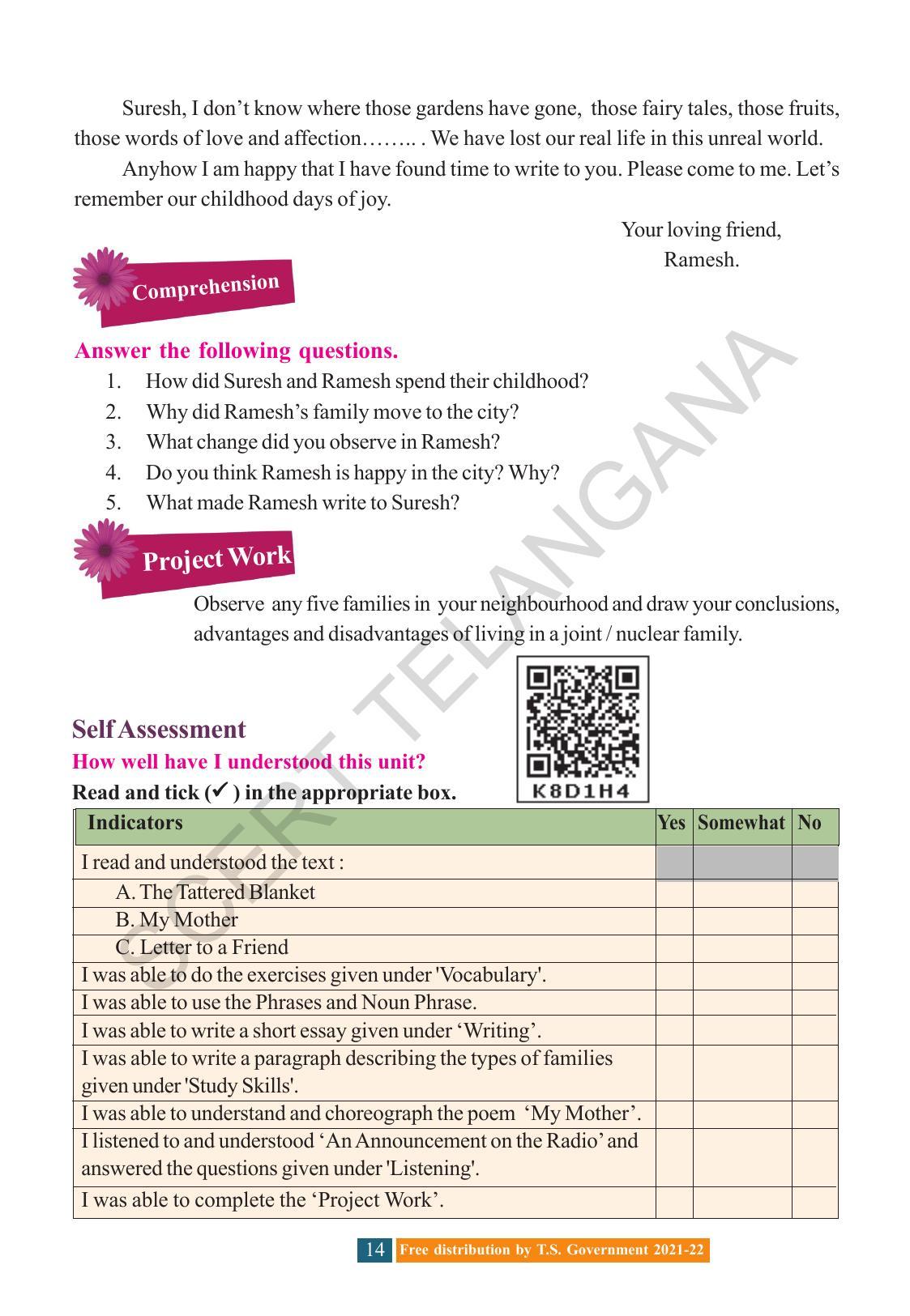 TS SCERT Class 8 English (English Medium) Text Book - Page 24