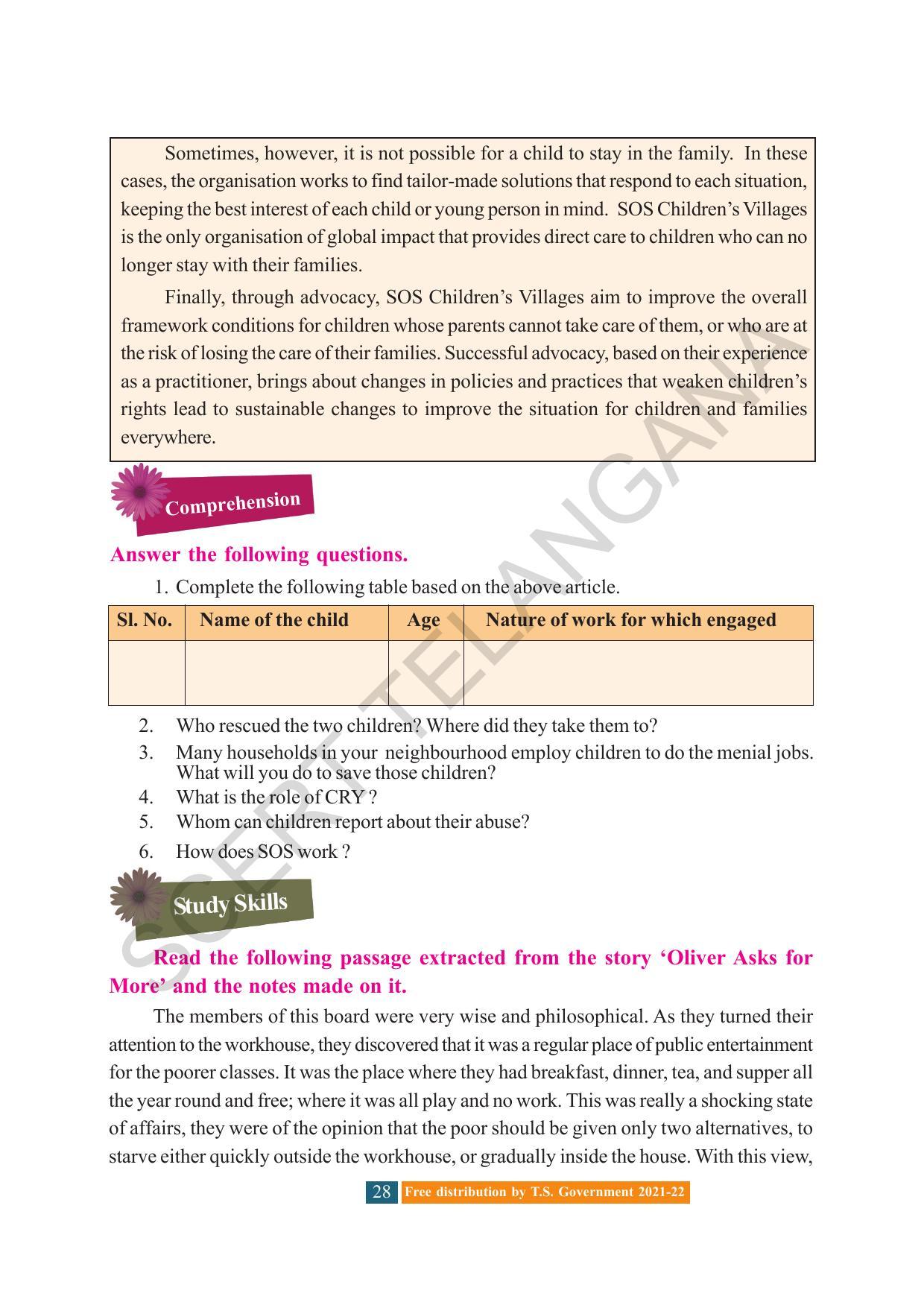 TS SCERT Class 8 English (English Medium) Text Book - Page 38