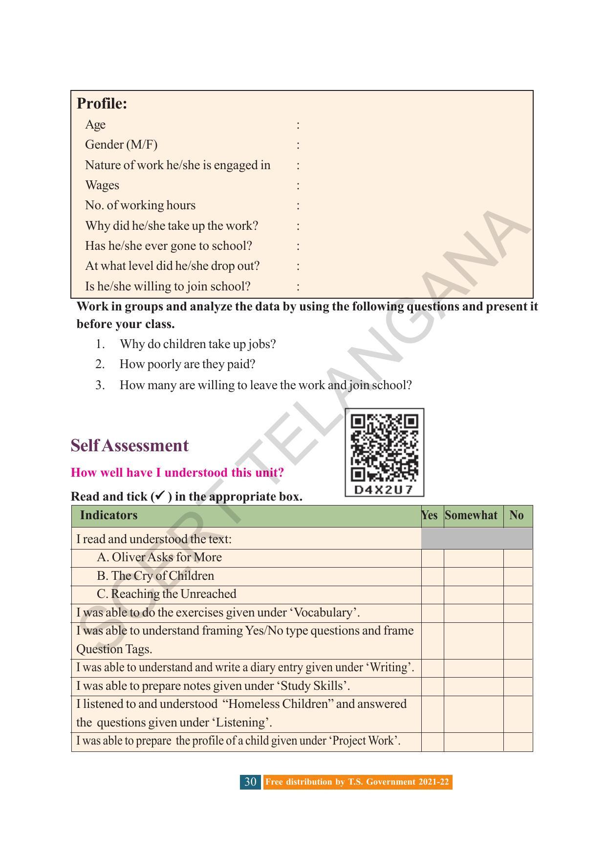 TS SCERT Class 8 English (English Medium) Text Book - Page 40