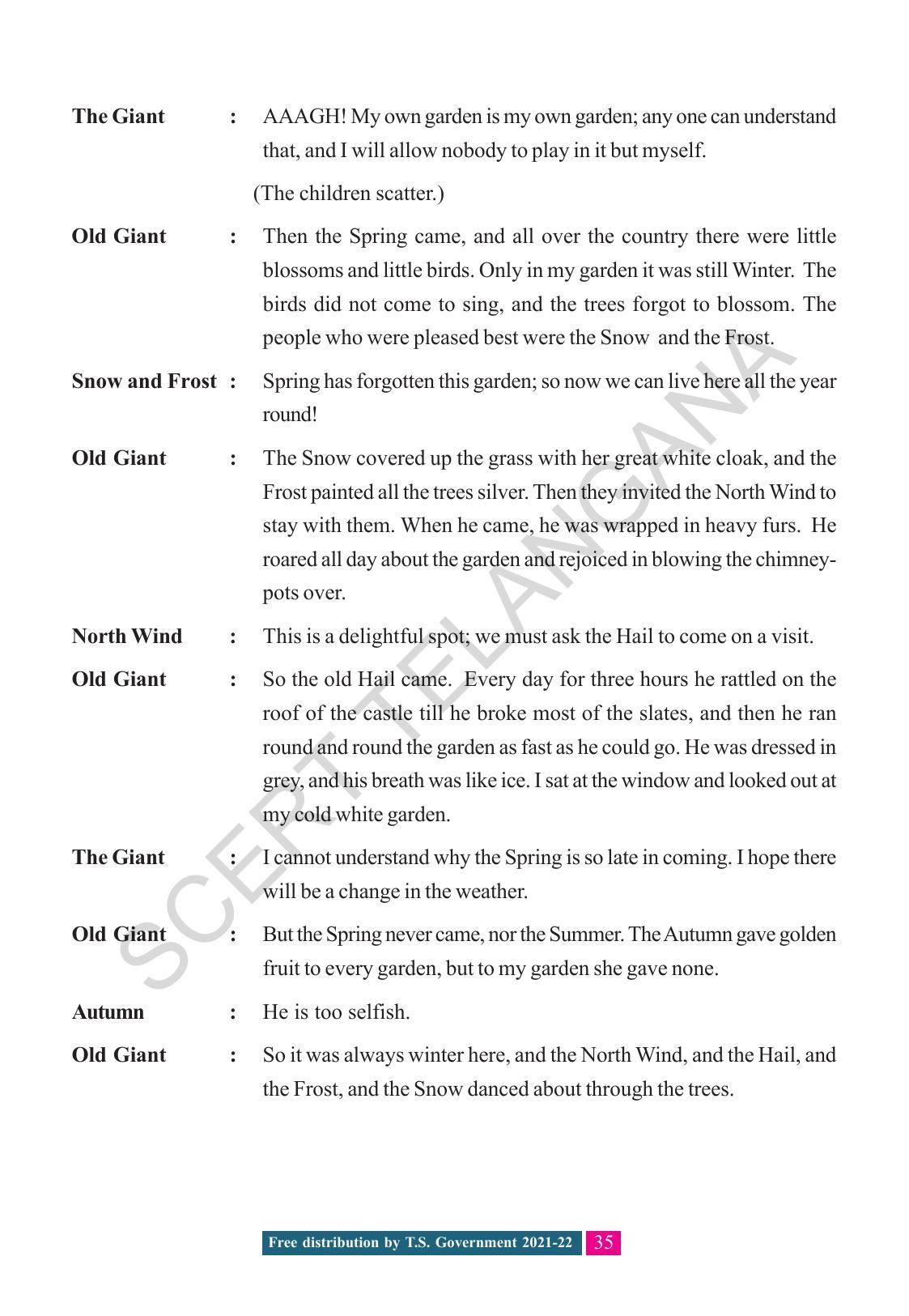 TS SCERT Class 8 English (English Medium) Text Book - Page 45